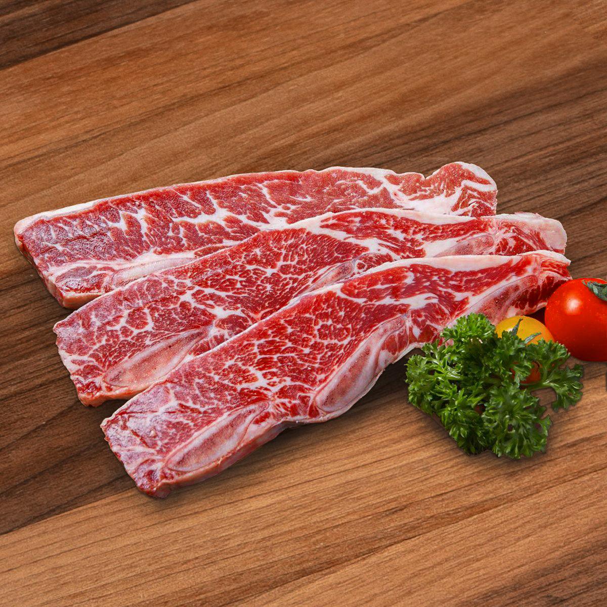 Certified Angus Beef® USA Frozen CAB Angus Beef Short Ribs (2.5 lbs) - Premium Quality, Tender & Juicy - Perfect for BBQ, Grilling, Stews & Slow Cooking