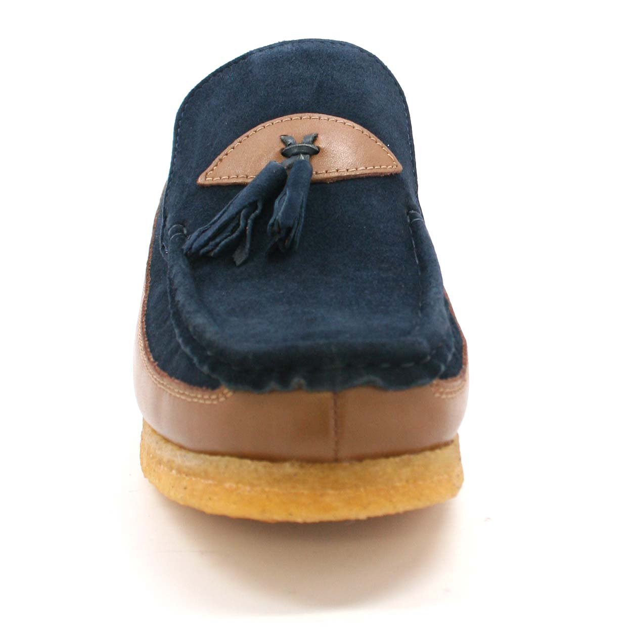 British Collection King Old School Slip-On Black Suede Shoes - Vintage Style Men's Casual Loafers for Comfortable Everyday Wear & Office Outfits