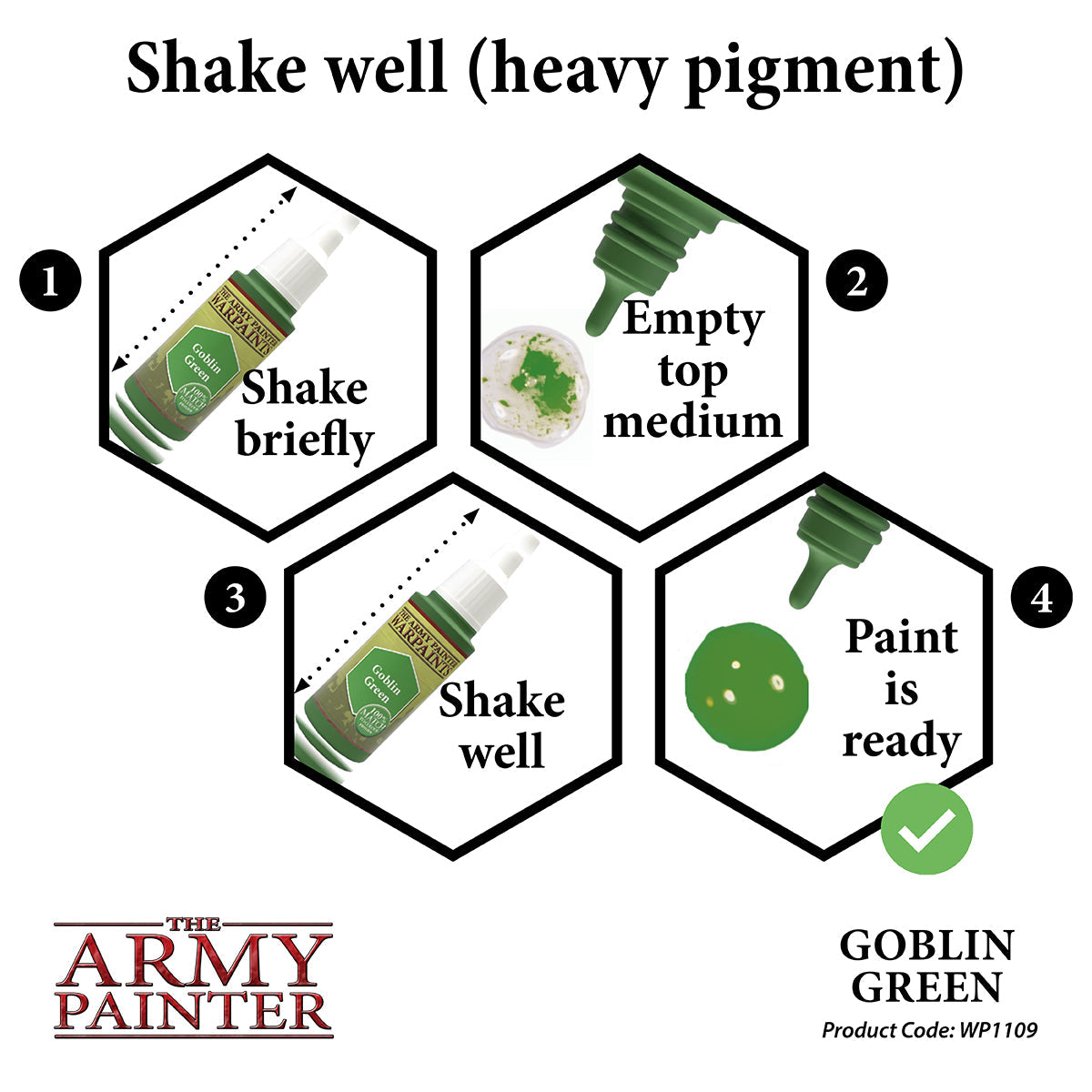 Warpaints: Goblin Green - High-Quality Fantasy Miniature Paint for Tabletop Gaming & Warhammer Models - Perfect for Hobbyists & Collectors