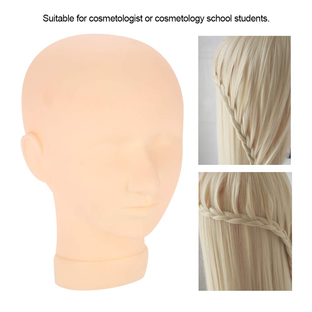 Professional Silicone Makeup Practice Mannequin Head - Realistic Training Model for Eyelash Extensions, Makeup Application & Massage Practice - Perfect for Beauty Schools, Salons & Home Use