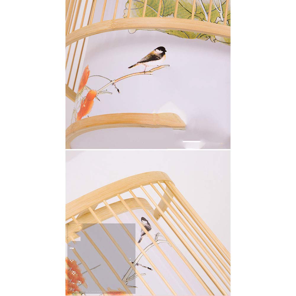 Chinese Style Bamboo Chandelier - Handcrafted Zen Ceiling Lamp for Tea Rooms, Japanese Restaurants, Hot Pot Dining & B&B Decor - Southeast Asian Inspired Bamboo Lighting Installation for Cozy Ambiance