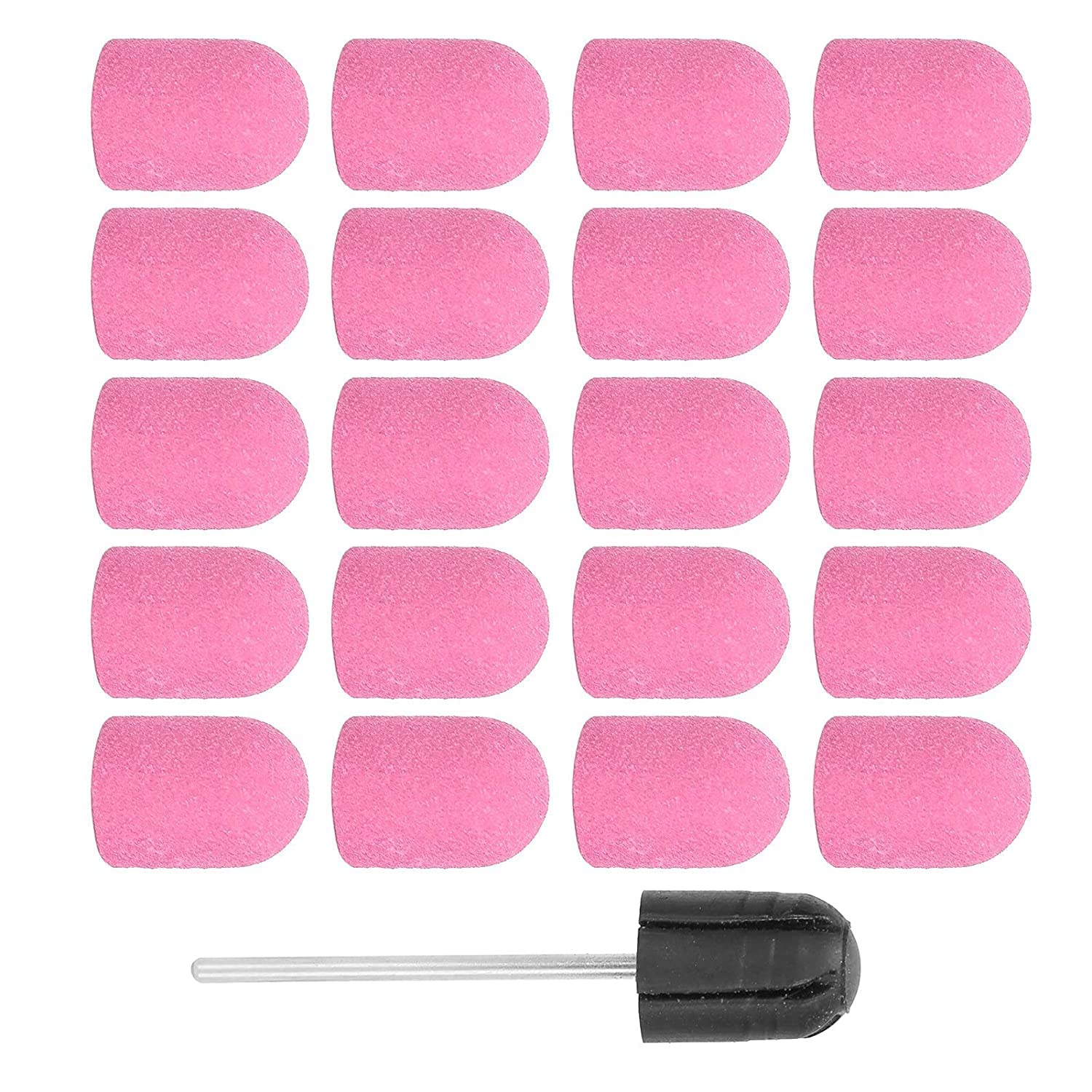 Premium Nail Sanding Head for Professional & Home Manicures - High Strength, Lightweight Nail Polishing Buffer (Pink) | Perfect for DIY Nail Care, Salon Use & At-Home Grooming Kits