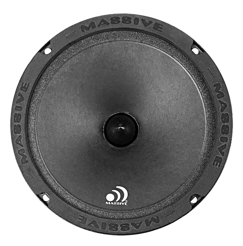 M6E 6.5 Inch 60 Watt 8 Ohm Mid Range Speaker for Car Audio & Home Theater - High Sound Quality Frequency Response for Clear Vocals & Instruments
