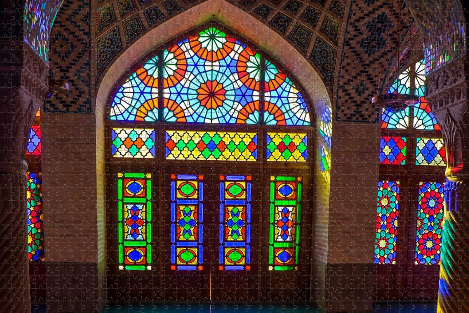 1000 Piece Jigsaw Puzzle for Adults - Nasir al-Mulk Mosque Shiraz Iran - Challenging Travel Souvenir & Home Decor for Puzzle Lovers, Stress Relief & Family Game Night