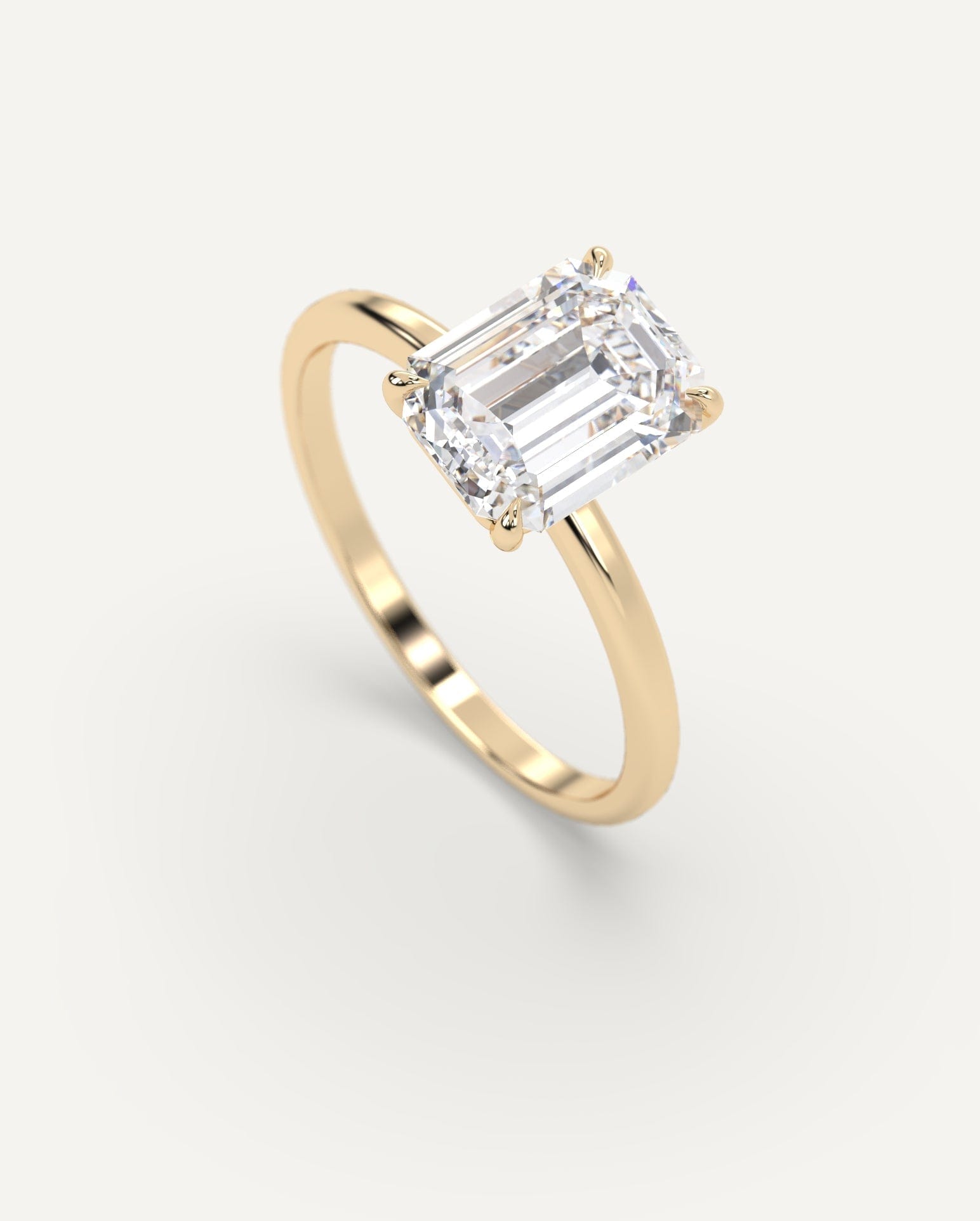 2 Carat Emerald Cut Diamond Engagement Ring for Women - Elegant Wedding & Anniversary Gift - Perfect for Proposals, Bridal Jewelry, and Special Occasions