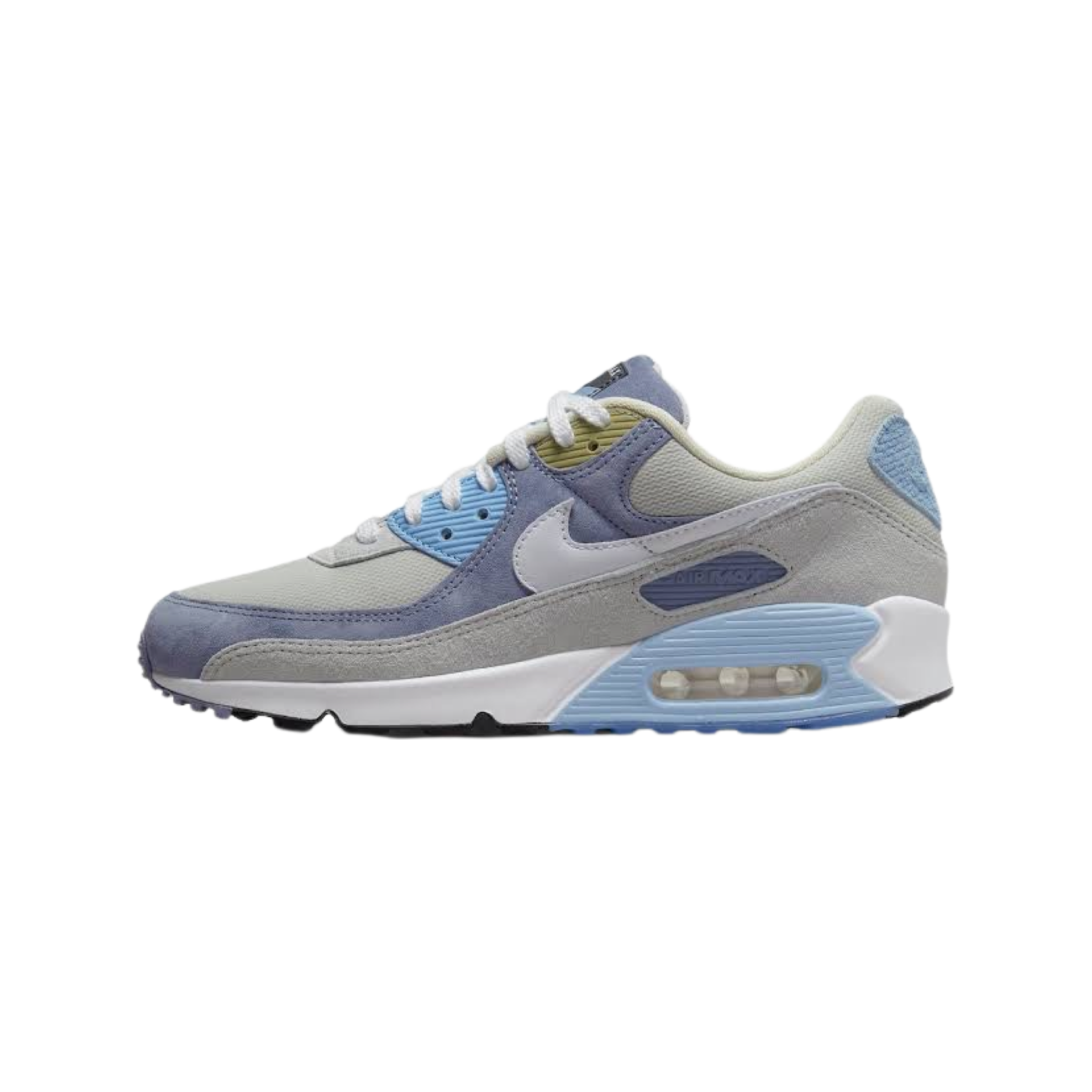 Nike Air Max 90 NRG Men's Running Shoes - Ashen Slate/White/Light Bone - Comfortable Cushioned Sneakers for Jogging, Gym Workouts & Casual Wear