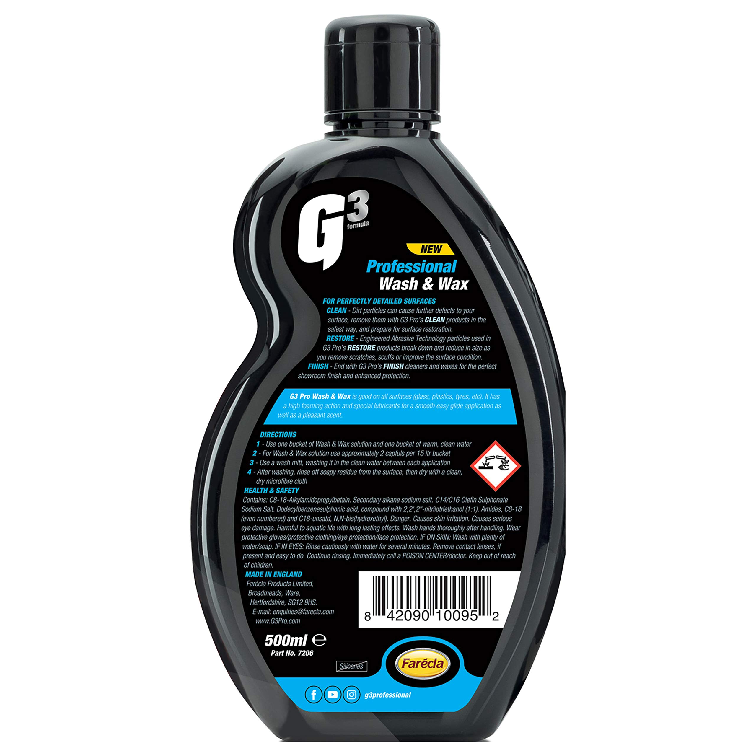 Premium Car Wash & Wax 500ml - Ultimate Shine & Protection for Your Vehicle - Perfect for Cars, Trucks & SUVs