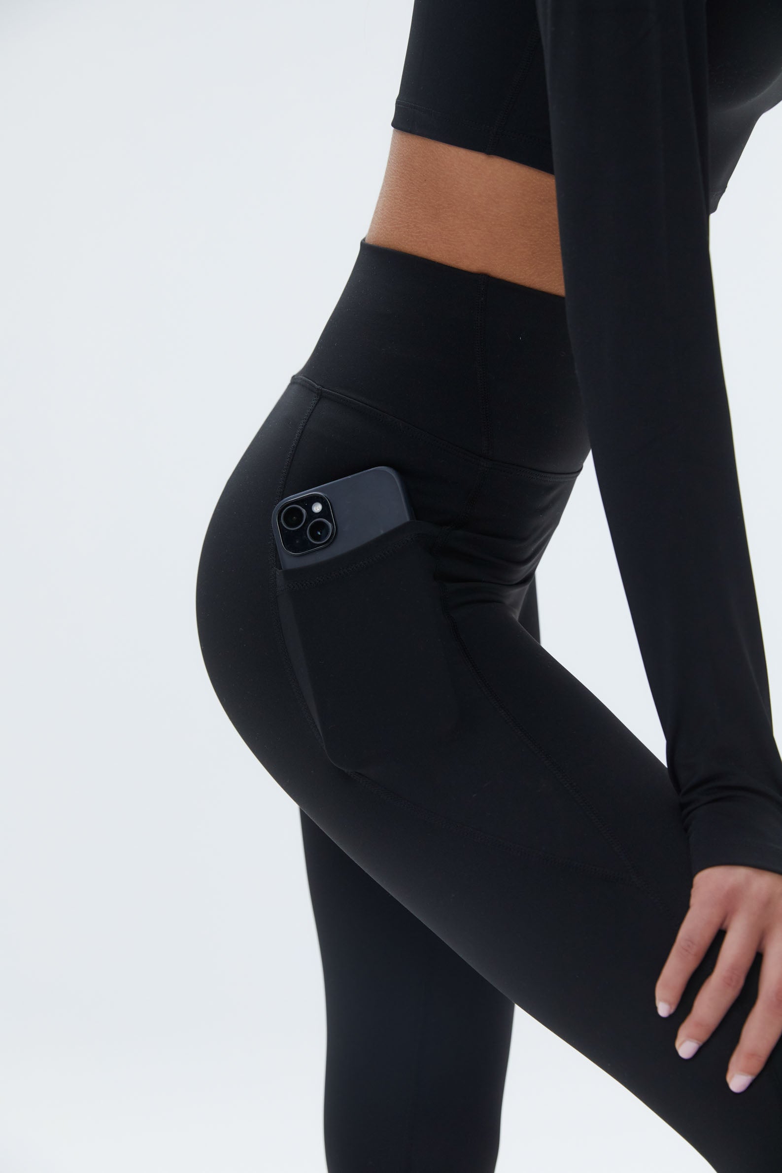 Ultimate Pocket Leggings for Women - High Waist Yoga Pants with Side Pockets - Soft Stretchy Workout Leggings - Black - Perfect for Running, Gym, Travel & Lounge