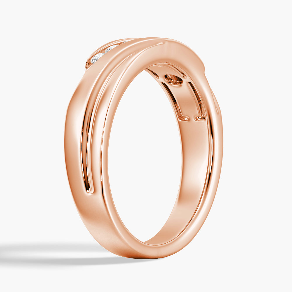 6.5mm Moissanite Men's Wedding Band Ring - Durable Tungsten Carbide Comfort Fit for Him - Perfect for Engagement, Anniversary & Everyday Wear