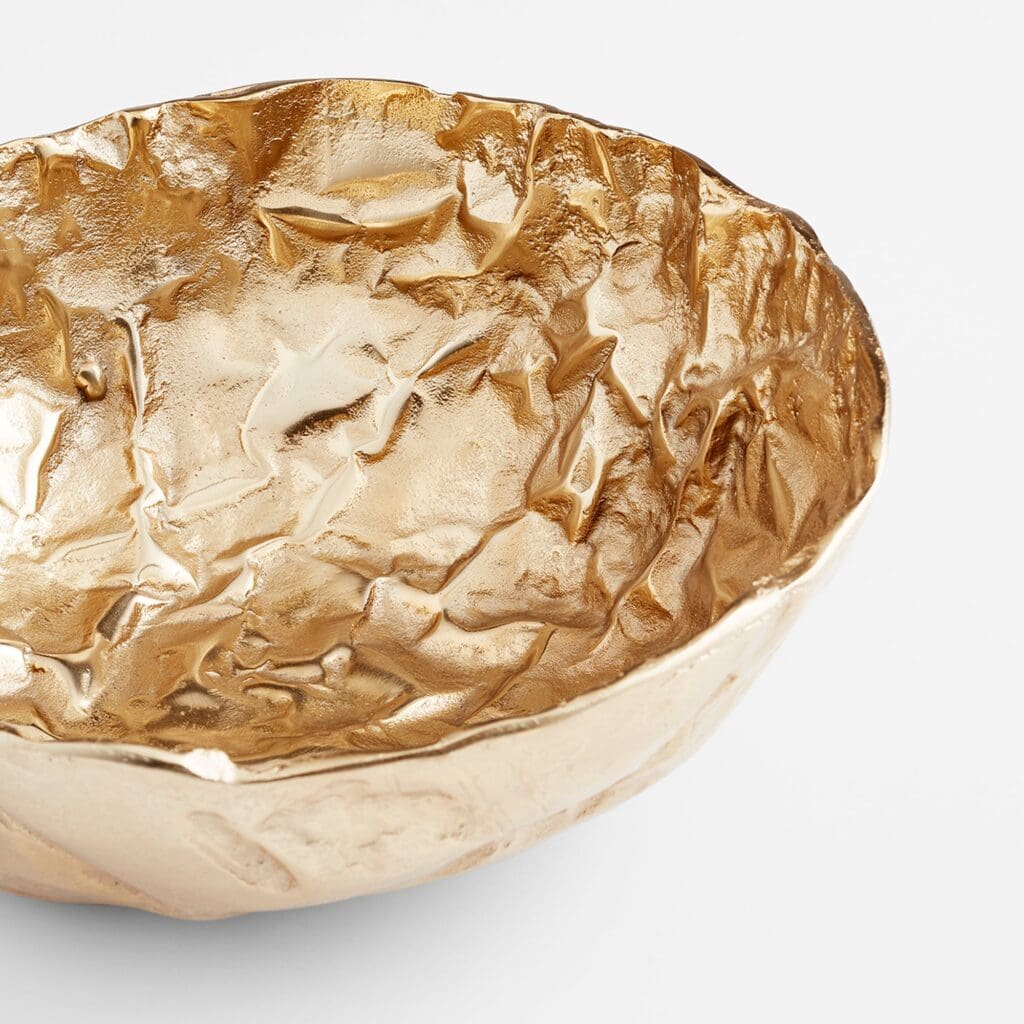 Cyan Design 10632 Bolivar Bowl - Gold Decorative Bowl for Home Decor, Centerpiece, Tabletop Display - Perfect for Dining Room, Living Room, or Gift Giving
