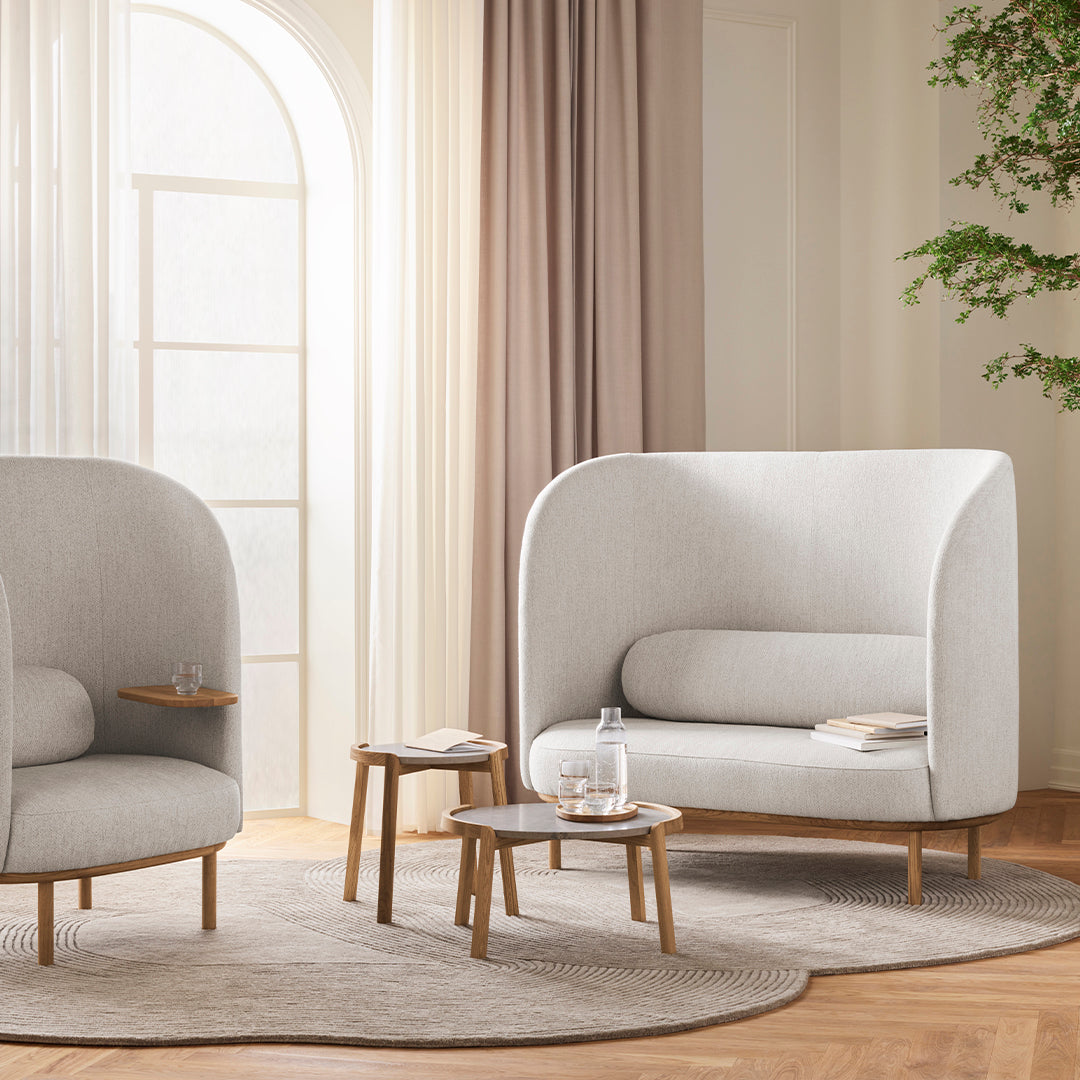 Fuuga 2-Seater Nesting Sofa Set - Modern Compact Loveseat for Small Spaces, Living Room, Apartment, Dorm | Easy Assembly & Space-Saving Design