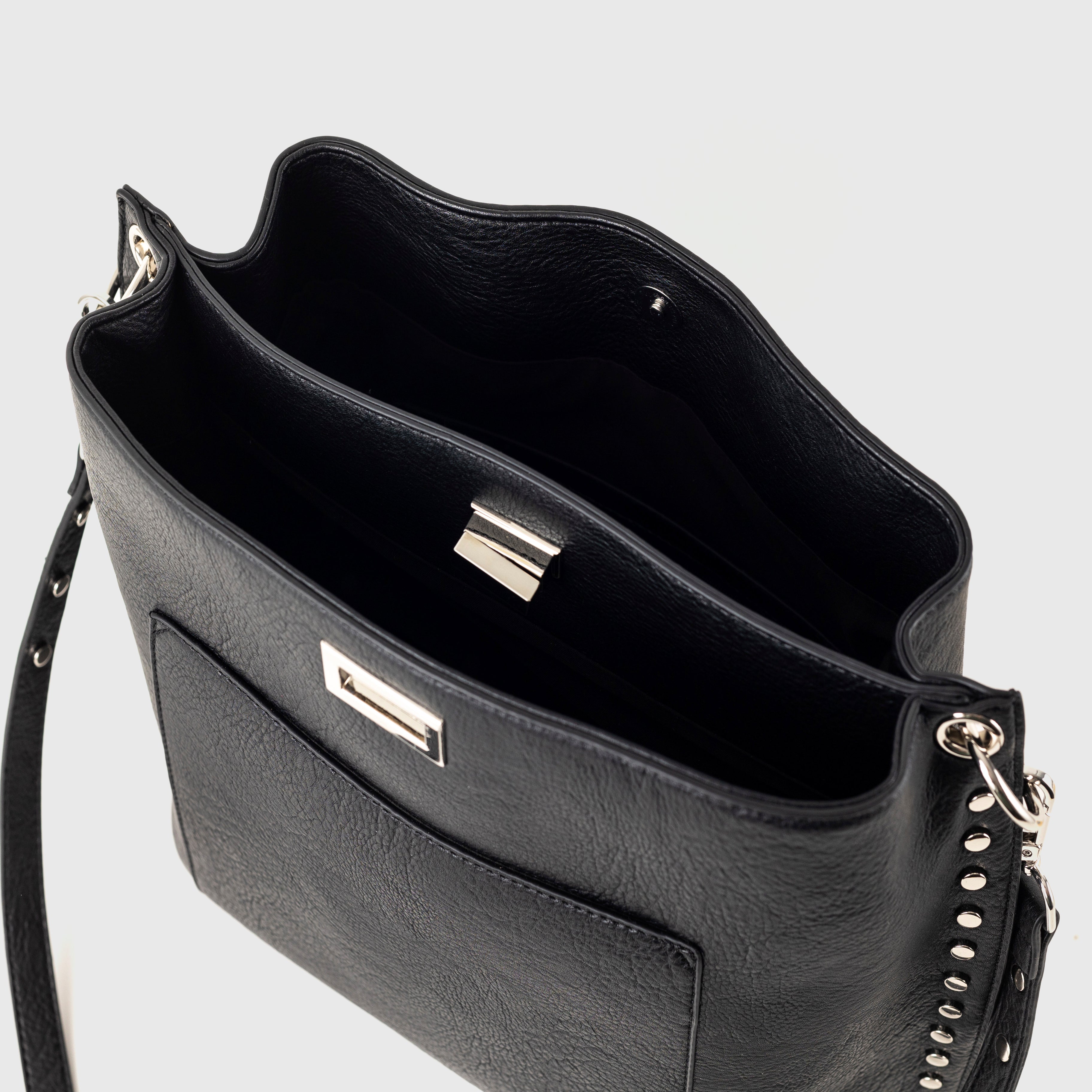 Stylish Black Triangle Tote Bag for Women - Trendy Geometric Shoulder Bag - Perfect for Work, Shopping & Travel