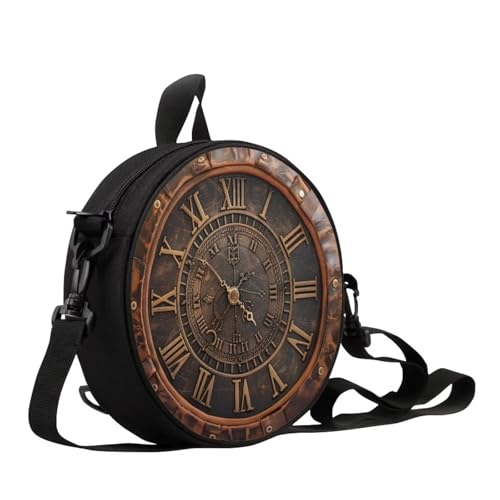 Brown-vintage Clock Pattern
