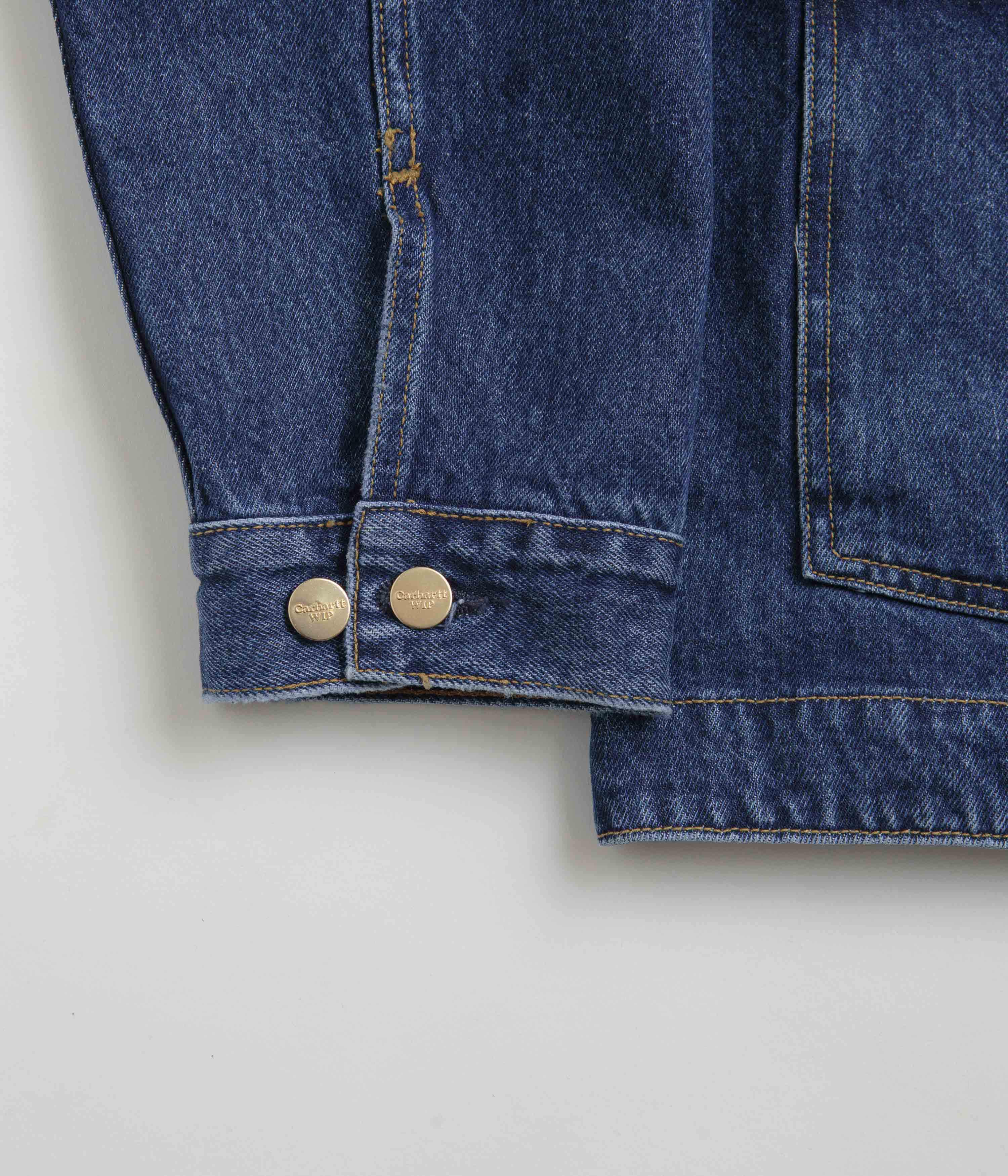 Carhartt Nash Jacket for Men - Blue Stone Washed Denim Workwear - Durable & Comfortable for Outdoor Work, Construction & Casual Wear