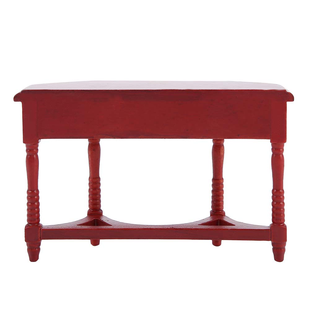 1:12 Scale Miniature Dollhouse Table - Wooden Living Room Furniture for DIY Dollhouse, Model House, Collectibles & Home Decor
