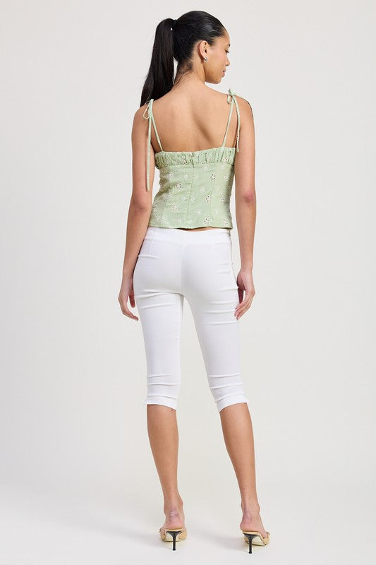 Sexy Bustier Top with Adjustable Shoulder Ties - Women's Fashion Lingerie & Clubwear for Date Night, Parties, and Boudoir Photography