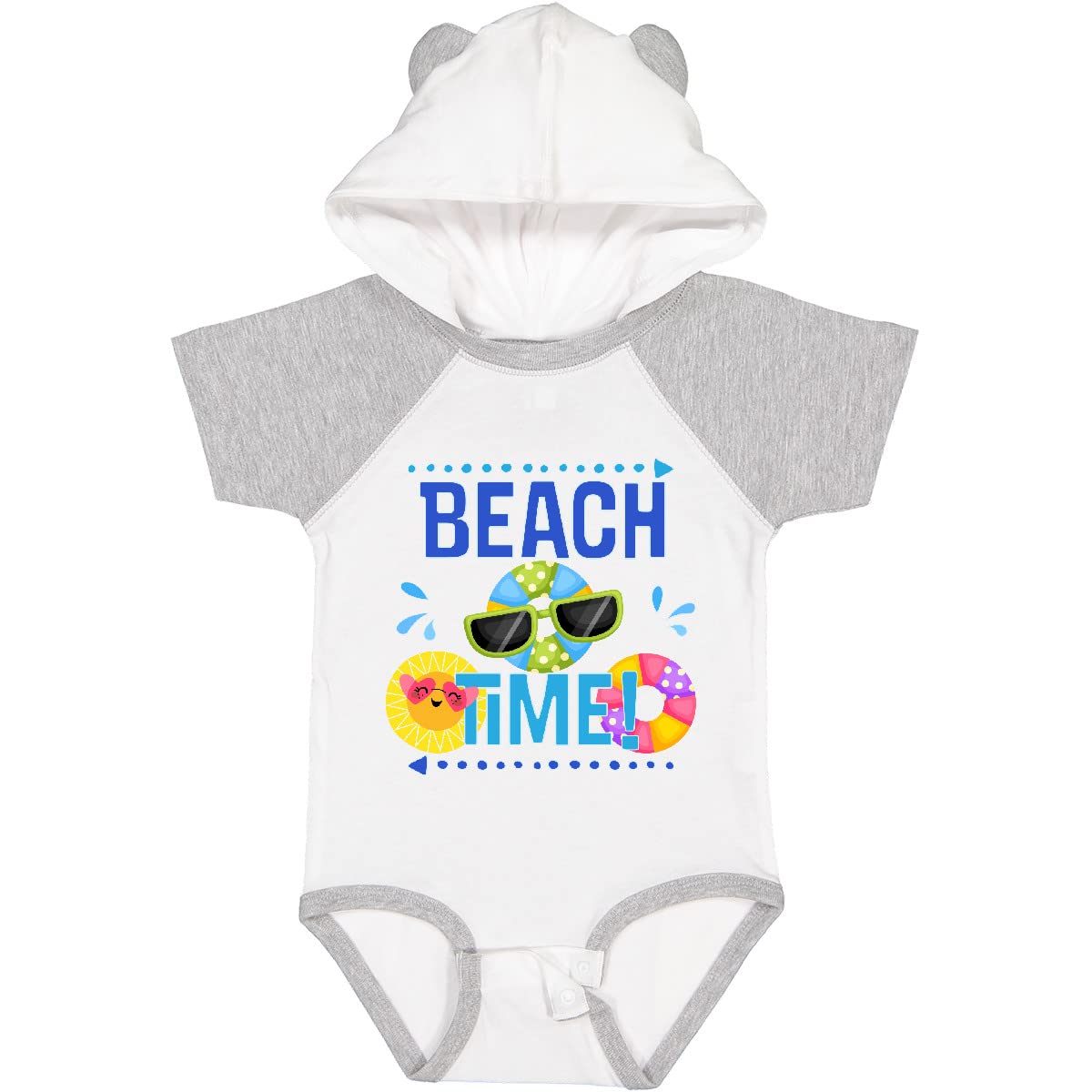 Inktastic Beach Time Summer Vacation Trip Baby Bodysuit - Cute Outfit for Beach Holidays, Family Trips & Summer Fun