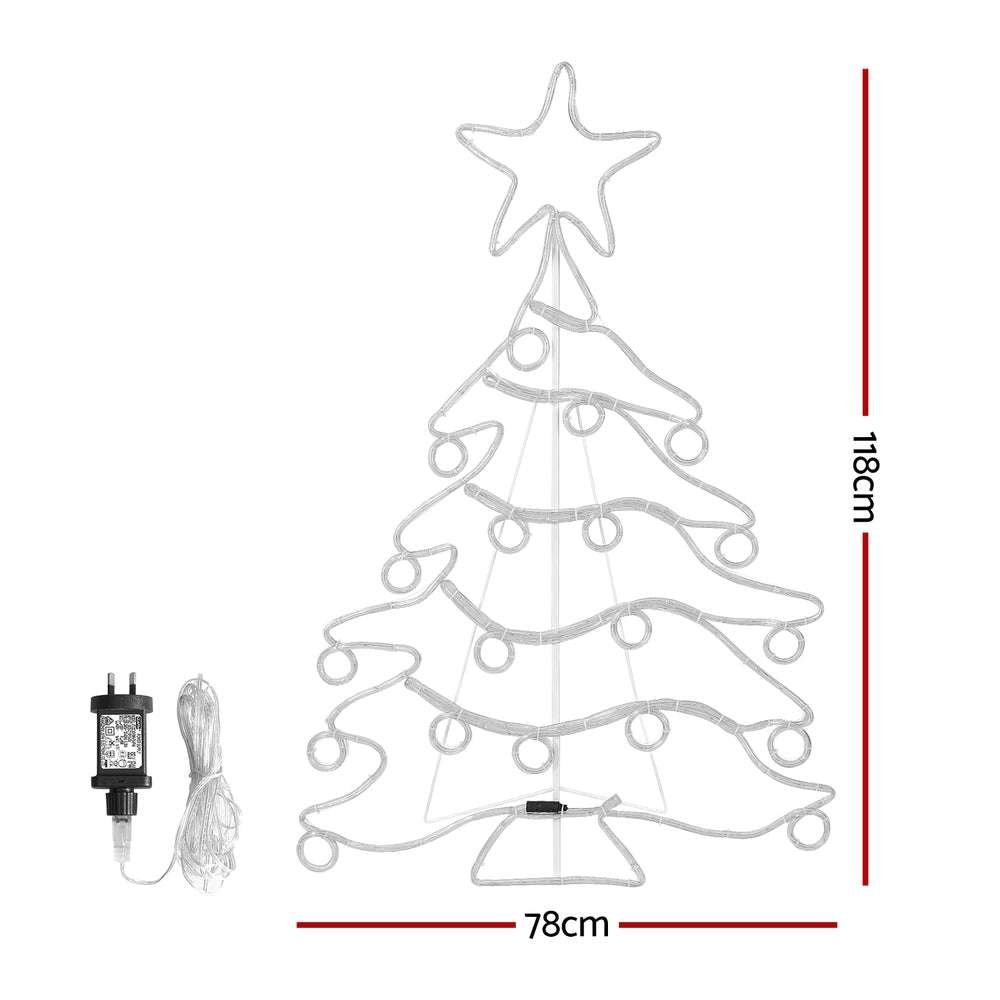 1.18M Christmas LED Rope Lights - 288 LED Outdoor String Lights for Holiday Decorations | Waterproof & Energy Efficient | Perfect for Christmas Trees, House Exterior, Garden, and Party Decor