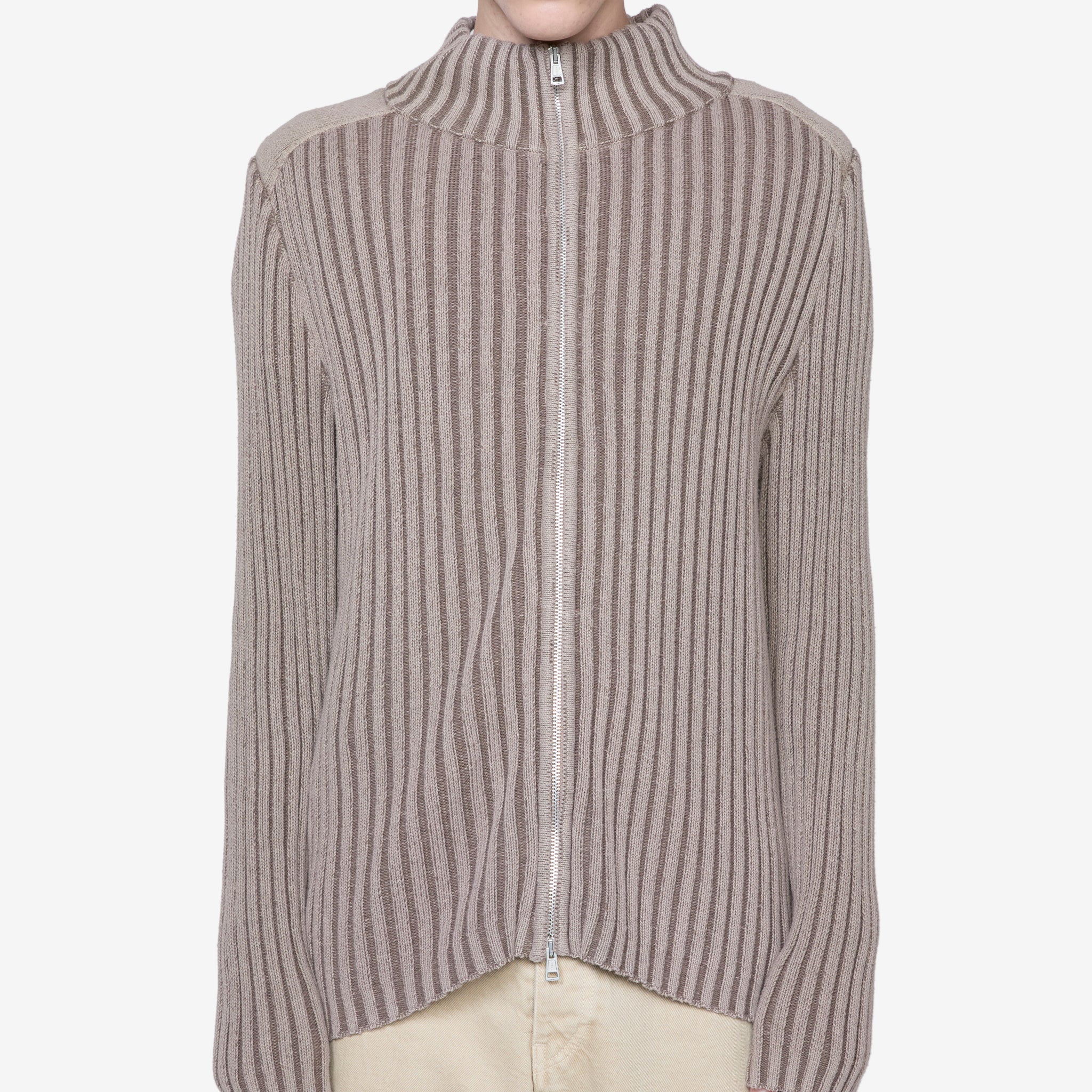 Classic Pink Cashmere Zip Cardigan for Women - Soft & Cozy Winter Sweater - Perfect for Office, Travel & Casual Outfits