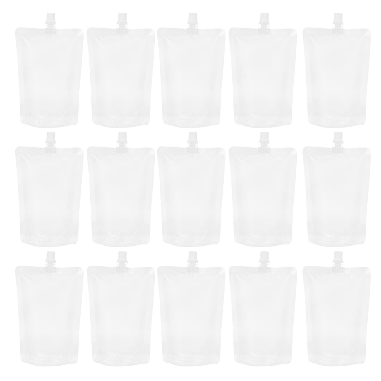 20pcs Self-Standing Spout Pouches - Reusable Juice & Beverage Storage Bags with Nozzle for Drinks, Smoothies, Beer - Perfect for Camping, Picnics & On-the-Go Hydration