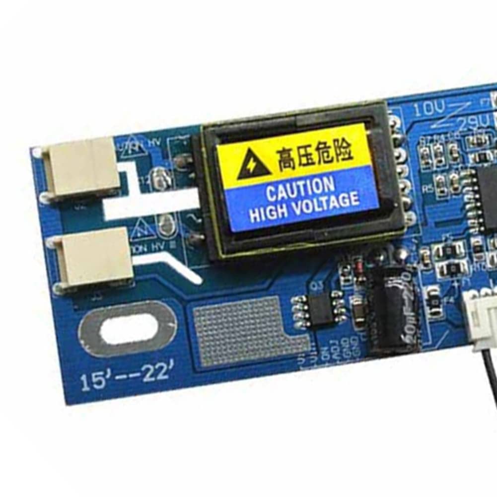 Universal CCFL Inverter for 15-22 Inch LCD Monitors - 4 Lamp High Pressure Board with 10V-29V Output - Compatible with Small Port Displays | Perfect for Monitor Repair & Backlight Replacement