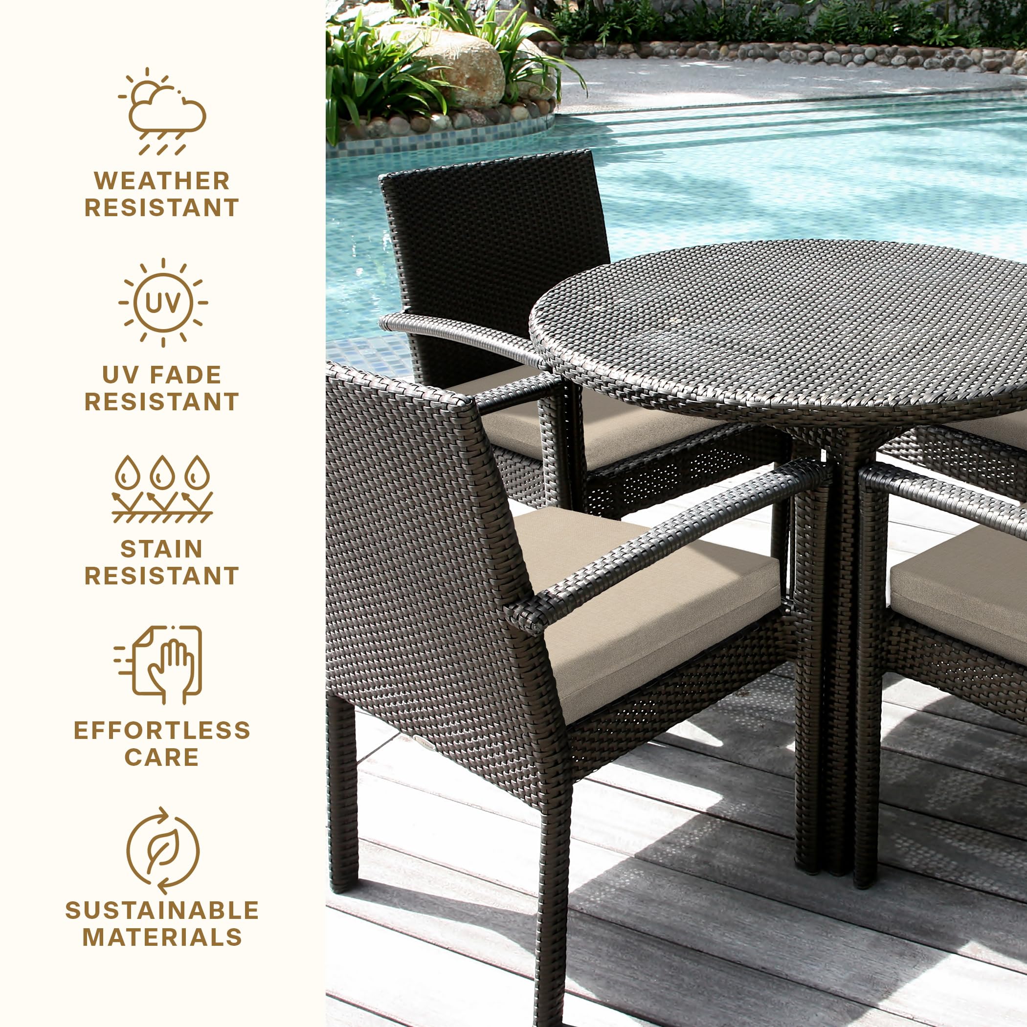 Premium Honeycomb Outdoor Cushion Set - 20