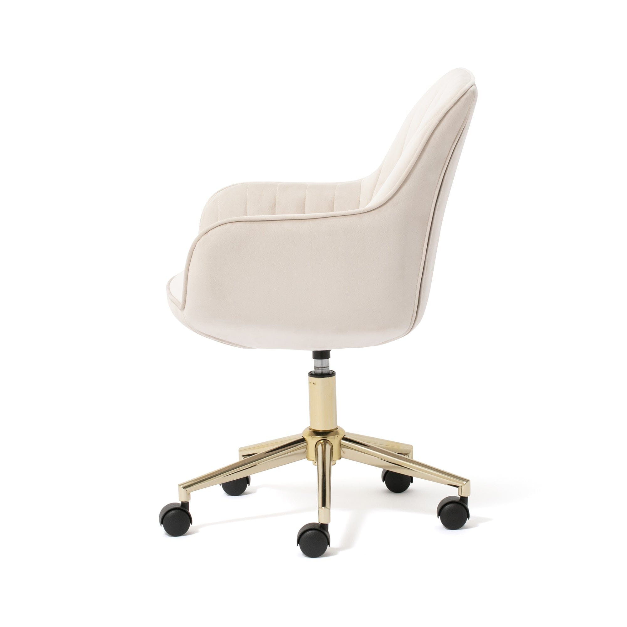 Eldorado Ergonomic Office Desk Chair - Light Beige Fabric - Comfortable Computer Chair for Home & Office Workspace - Perfect for Long Hours Sitting & Remote Work