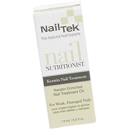 Nail Tek Nail Nutritionist - Keratin Enriched Nail Treatment Oil for Weak & Damaged Nails - 0.5 oz (1-Pack) - Strengthen & Repair Brittle Nails for Healthy Manicures at Home or Salon