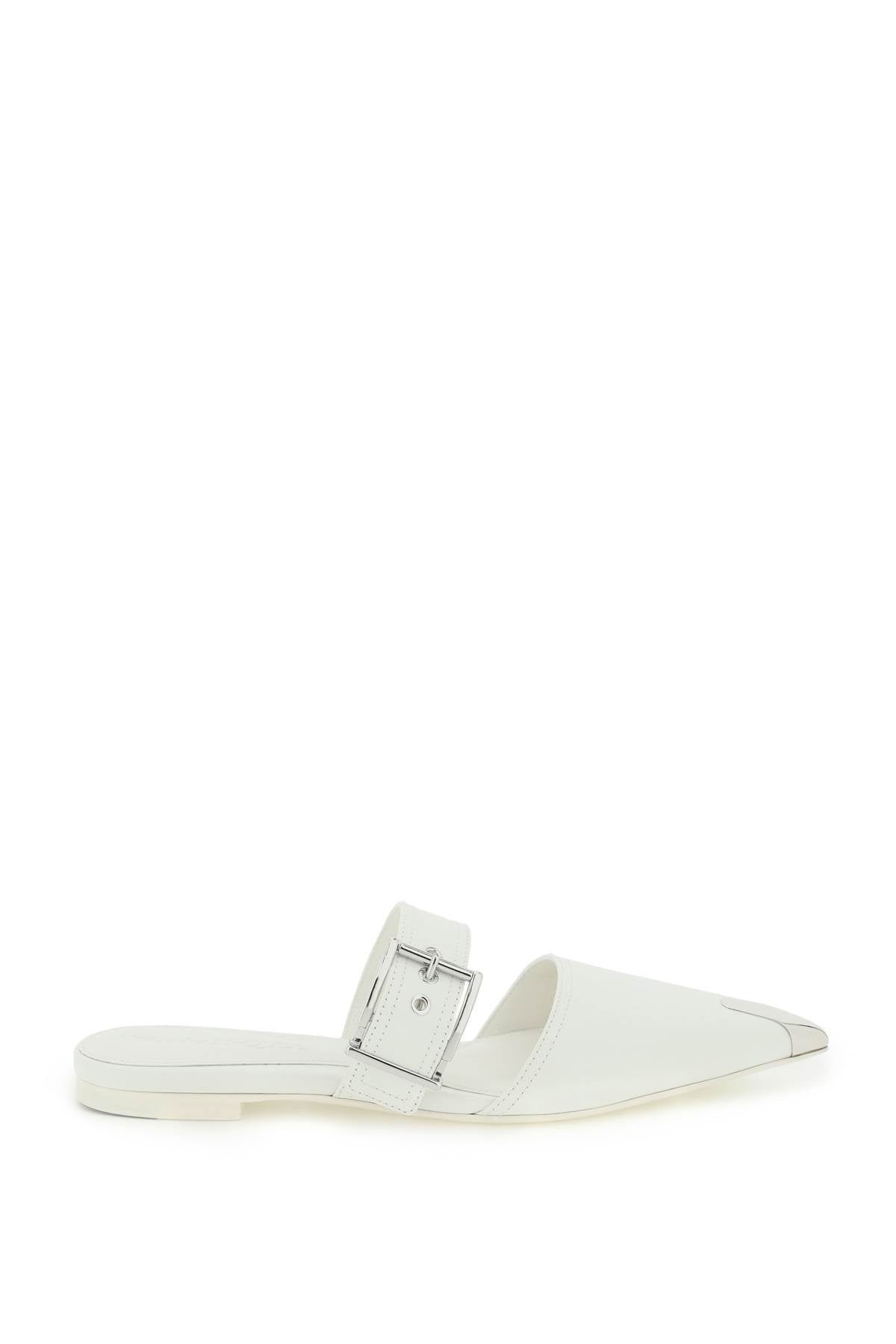 Alexander McQueen Punk Flat Mules for Women - Stylish Slip-On Shoes for Casual Outfits & Everyday Wear