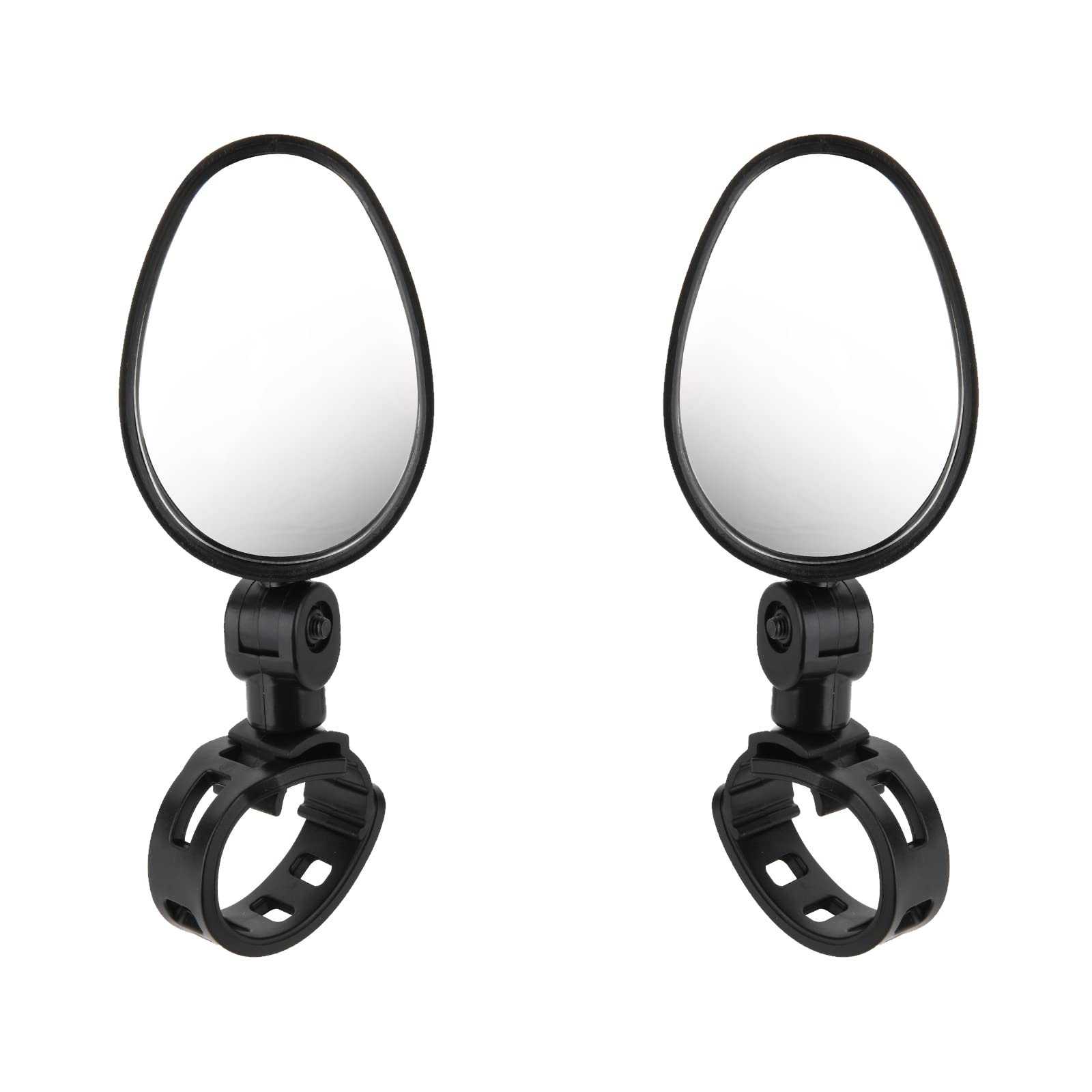 2 Pack Bike Mirror - 360° Adjustable Acrylic Rear View Safety Mirror for Mountain/Road Bicycles | Handlebar Mount Cycling Accessories | Perfect for Commuting, Trail Riding & Urban Cycling Safety