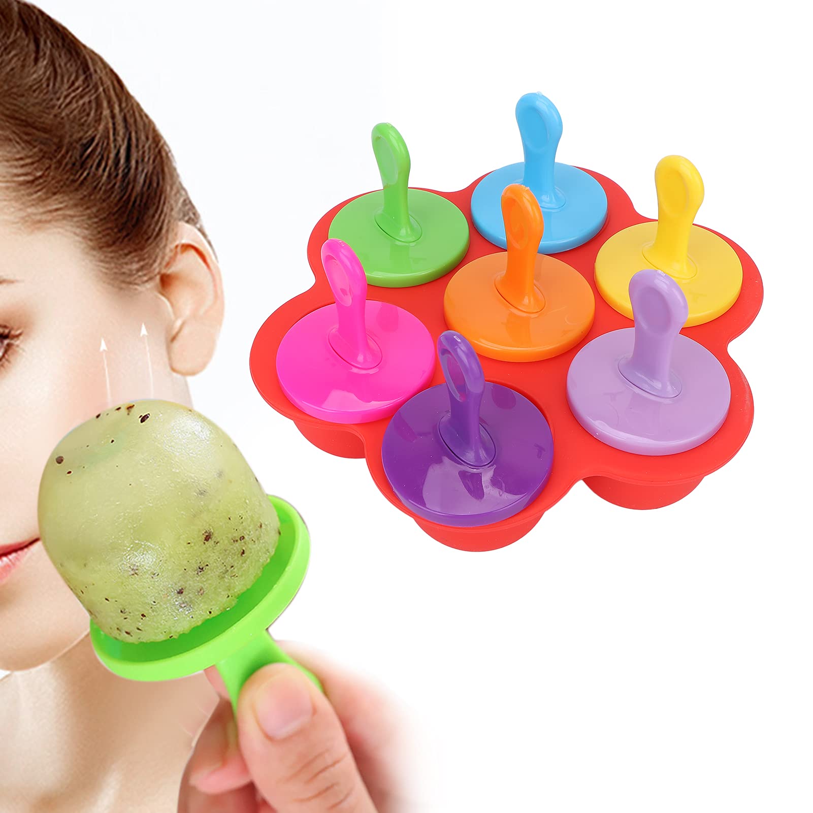 Dioche Silicone Ice Tray for Face & Body Massage - Cold Therapy Skin Care Tool for Fine Lines Removal & Beauty