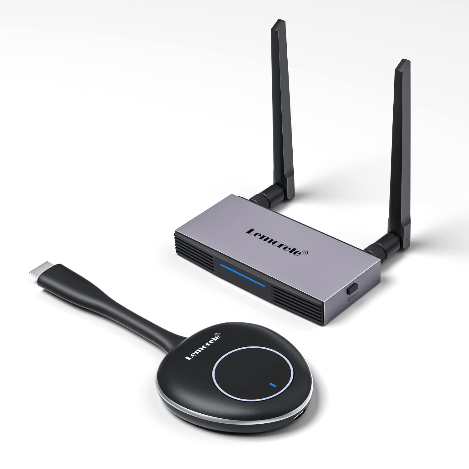Lemorele 165FT/50M HDMI Wireless Transmitter and Receiver Kit - Full HD 1080P Wireless Video Transmission for Home Theater, Gaming & Presentations