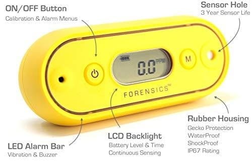 High Precision Carbon Monoxide Detector - 0.1 ppm Sensitivity | NIST Certified CO Meter for Scuba Diving & Home Safety | Portable Gas Leak Monitor for Boats, RVs, and Industrial Use