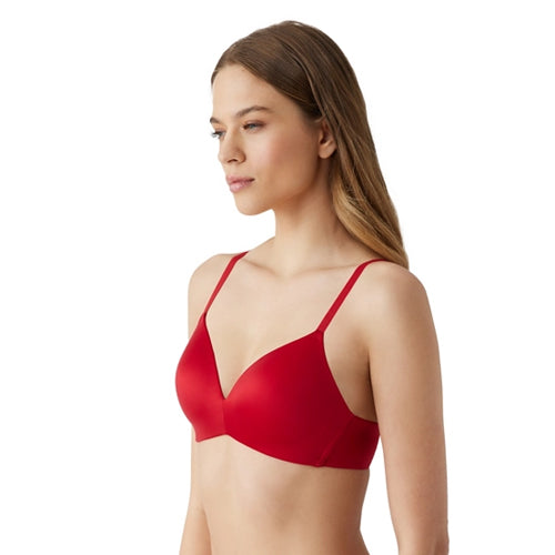 B.Tempt'd Future Foundation Wireless Bra - Comfortable Full Coverage T-Shirt Bra in Haute Red for Everyday Wear & Layering