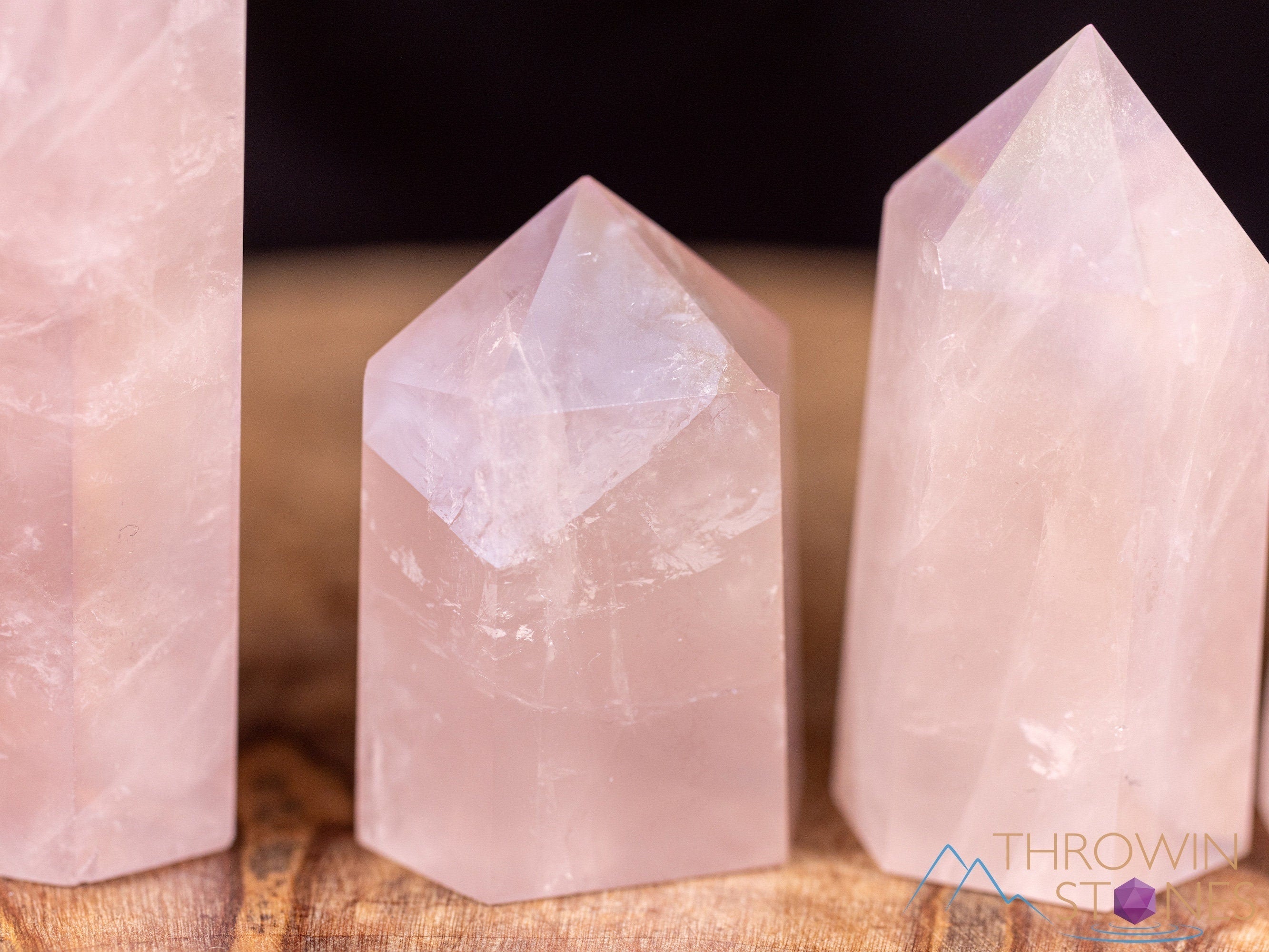 Rose Quartz Crystal Tower - Natural Healing Stone Wand, Obelisk & Birthstone for Home Decor, Meditation & Spiritual Gifts (E2107) | Perfect for Yoga, Reiki, Feng Shui & Positive Energy