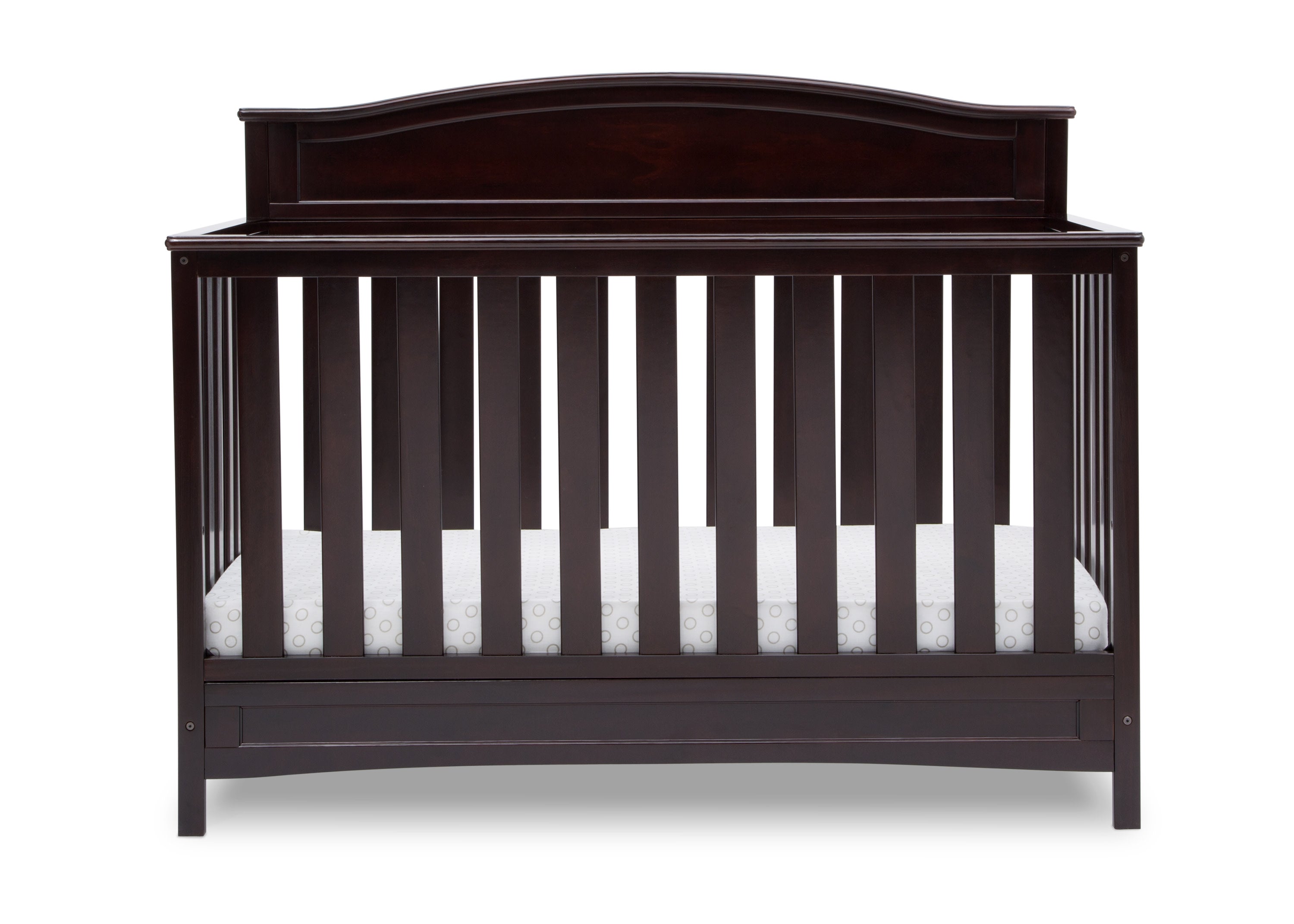 Emery 4-in-1 Convertible Baby Crib - White Nursery Furniture for Toddler to Full Size Bed - Perfect for Modern Nursery & Kids Bedroom Decor