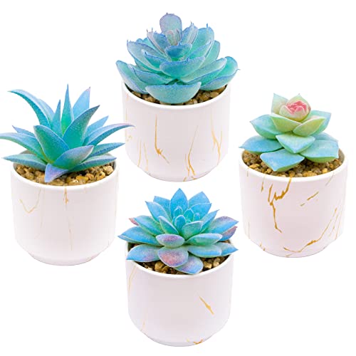 4pcs Blue Ceramics