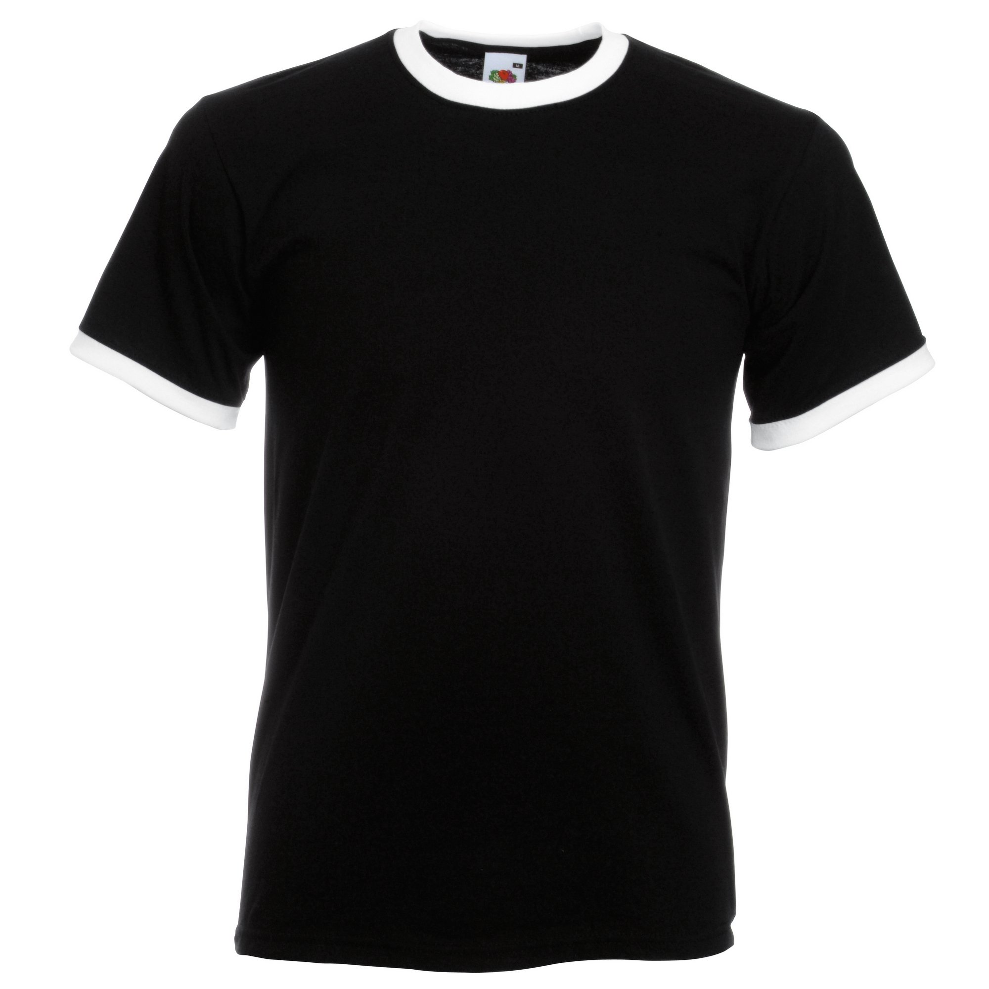 Fruit of The Loom Men's Ringer Short Sleeve T-Shirt | Comfortable Cotton Blend Tee for Casual Wear & Everyday Outfits | Perfect for Gym, Lounge & Street Style
