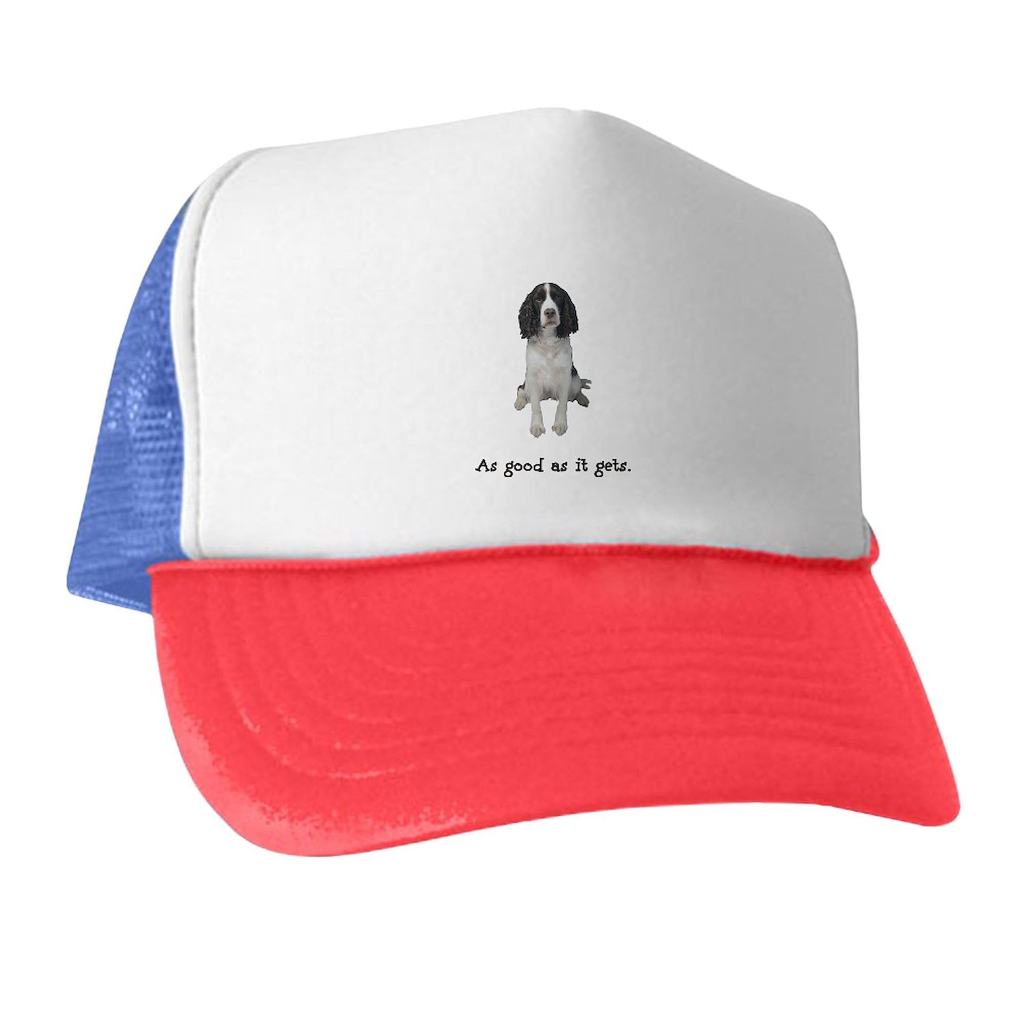 Good Springer Spaniel Adjustable Snapback Trucker Hat - Dog Lover Gift, Custom Pet Hat for Men & Women - Perfect for Hiking, Outdoor Adventures & Casual Wear