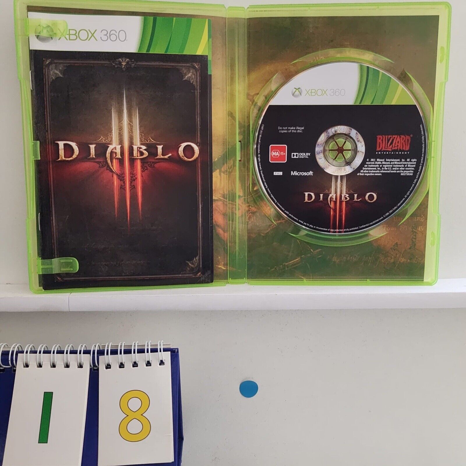 Diablo 3 III Xbox 360 Game with Manual - PAL Version - Action RPG Adventure for Xbox 360 - Perfect for Dark Fantasy Gaming Nights with Friends