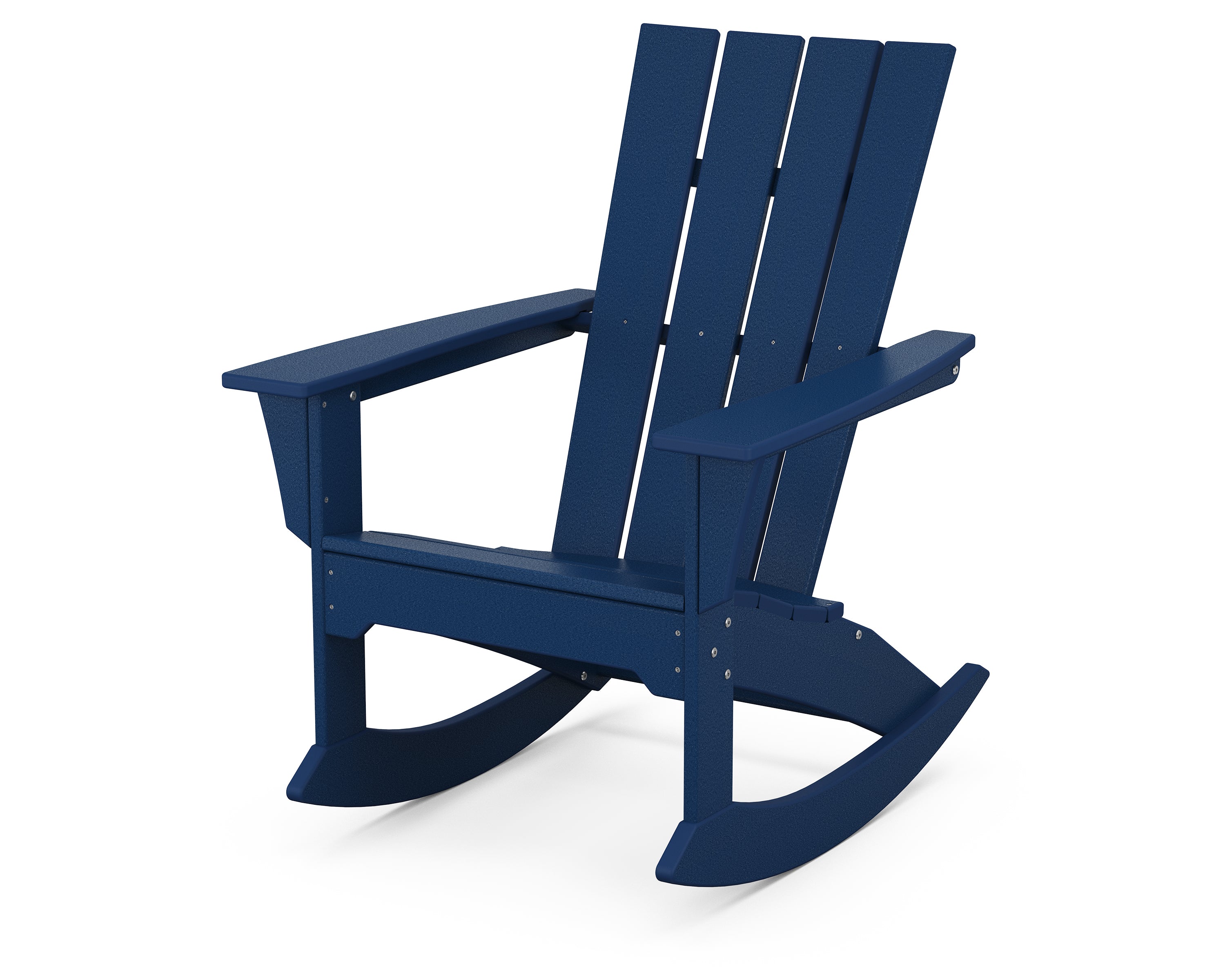 POLYWOOD Quattro Adirondack Rocking Chair - All-Weather Outdoor Rocking Chair for Patio, Garden & Poolside - Durable HDPE Material - Comfortable & Stylish Design