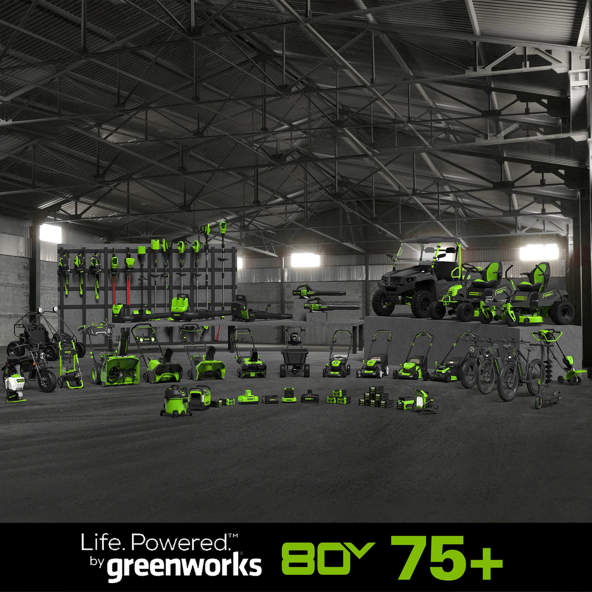 Greenworks 80V Cordless Brushless Backpack Leaf Blower - 180 MPH, 610 CFM, 75+ Tool Compatible (Tool Only) - Perfect for Yard Cleanup, Landscaping & Professional Use