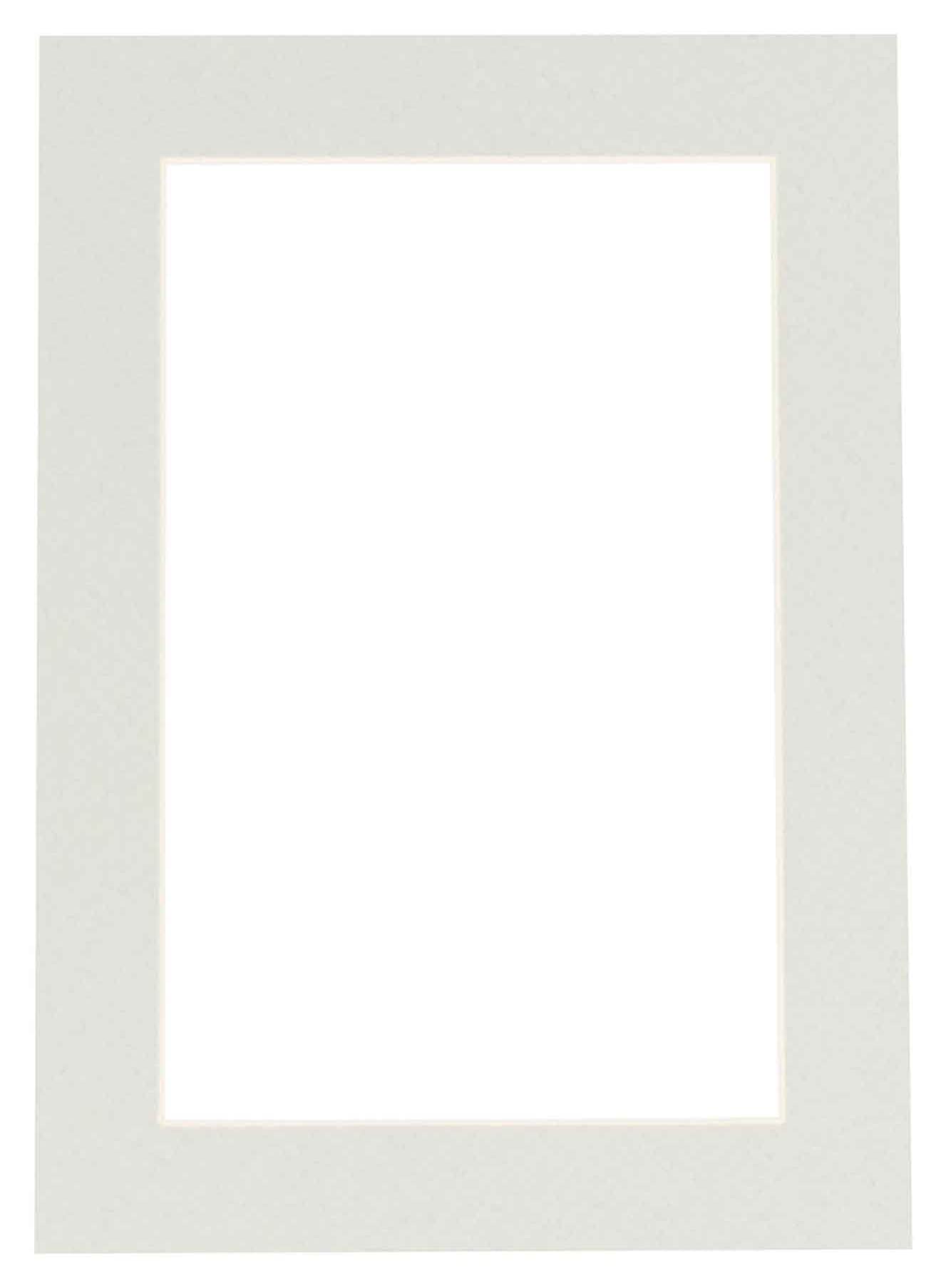 8x10 Acid-Free Precut Grey Picture Matboard for 5x7 Photos - Bevel Cut Display Mat for 8x10 Inch Frames - Perfect for Framing Art, Photos & Certificates - Home, Office & Gallery Decor