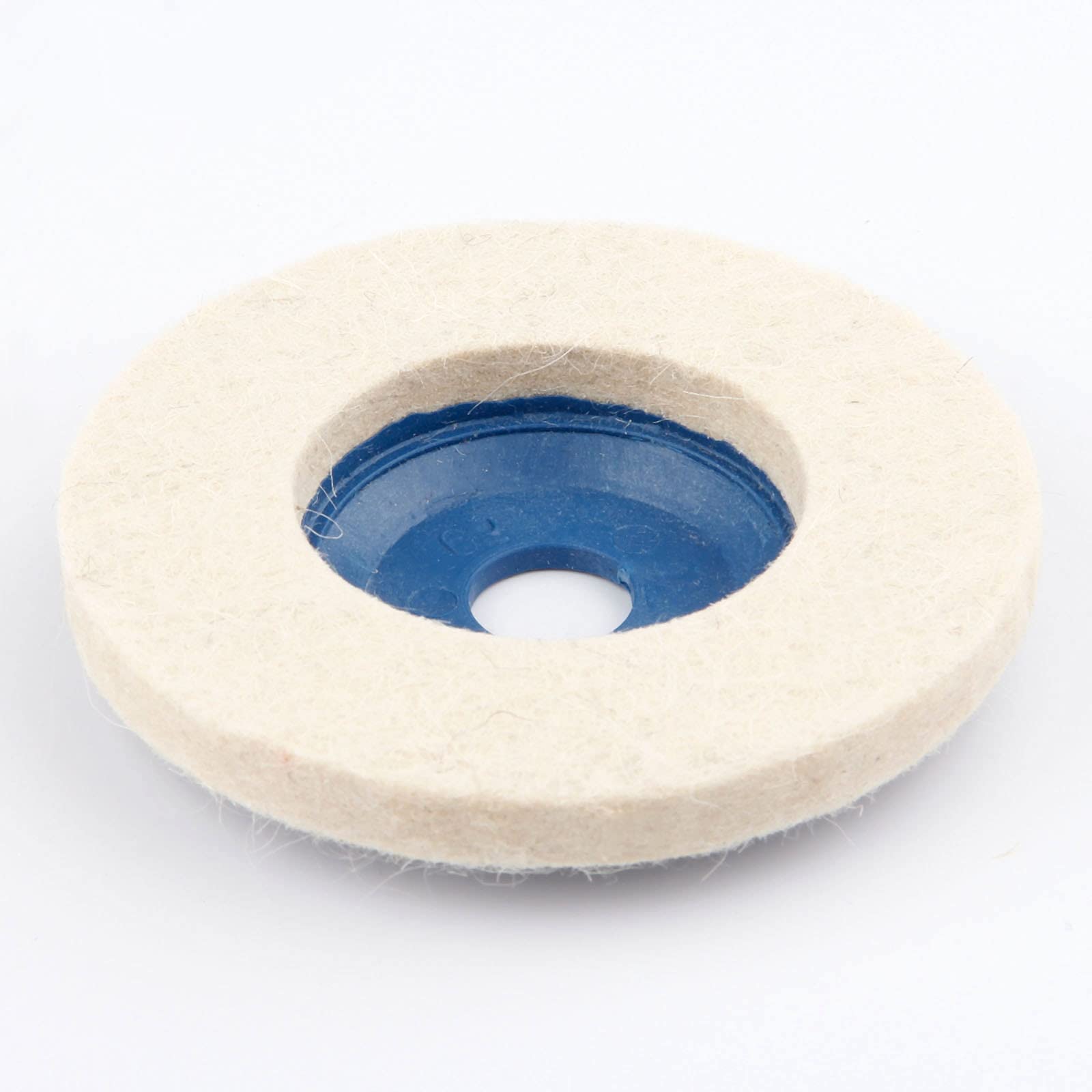 4 Inch 100mm Wool Polishing Wheel Buffing Pads - Angle Grinder Felt Polishing Disc for Metal, Marble, Glass & Ceramics - Perfect for DIY Projects, Jewelry Making & Automotive Detailing