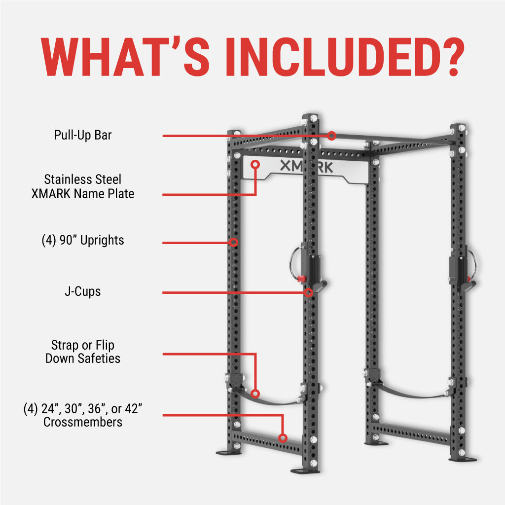 Viper Power Rack - Heavy Duty Squat Rack for Home Gym, Weightlifting & Strength Training - Perfect for CrossFit, Powerlifting & Garage Workouts