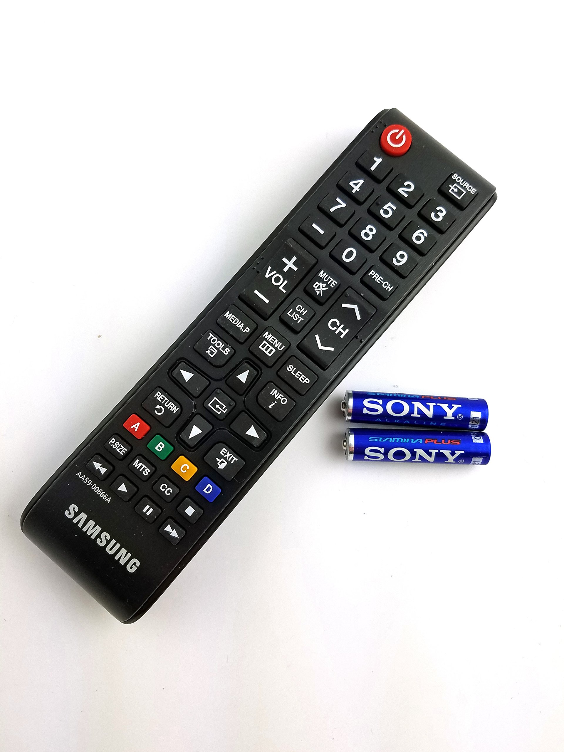 Samsung Universal TV Remote Control Replacement for Multiple Non-Smart TV Models - Compatible with LED, LCD, Plasma TVs - Perfect for Living Room, Bedroom, Home Theater Setup