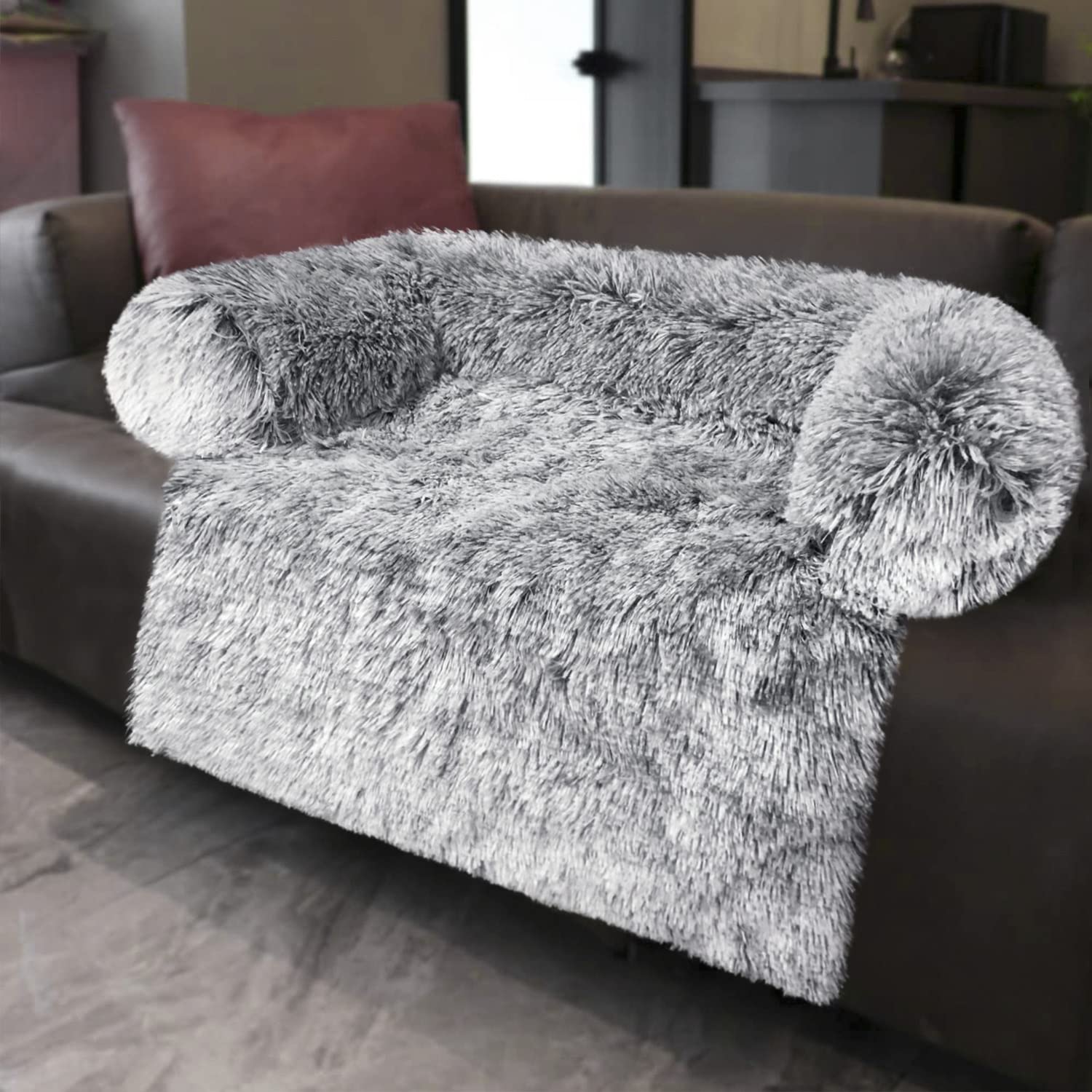 Washable Pet Sofa Bed for Puppies & Kittens - Soft Bolster, Furniture Protector for Home Use