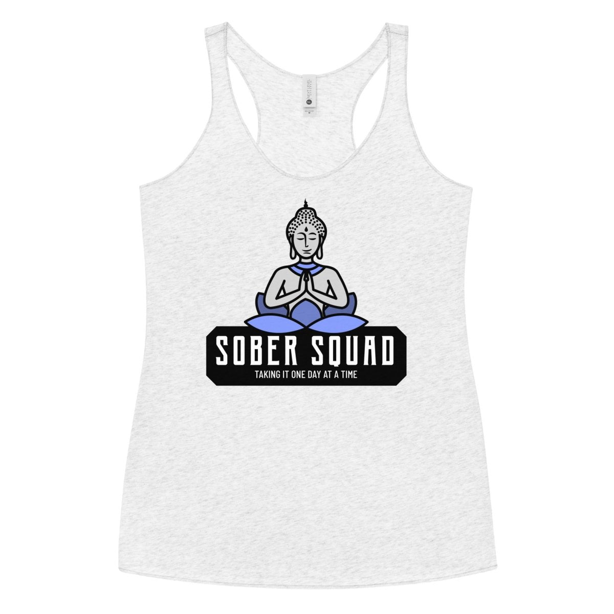 Sober Squad Women's Racerback Tank Top - Breathable Workout Shirt for Yoga, Running & Gym - Comfortable Athletic Wear for Fitness & Active Lifestyle