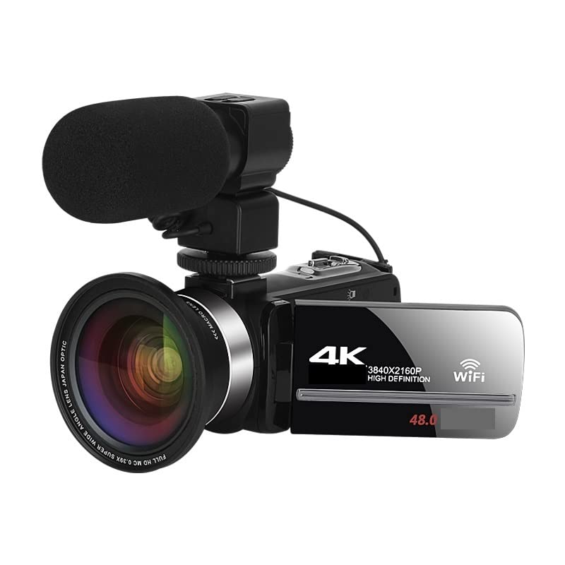 AUBEST 4K Camcorder for Streaming & Vlogging - 18X Zoom with Stabilizer (No SD Card) - Perfect for YouTube & Live Broadcasts