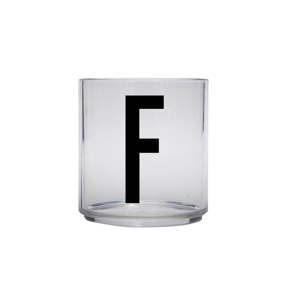 DESIGN LETTERS Kids Personal Drinking Glass - Drop Safe, BPA-Free, Letter Q - Perfect for School Lunch, Home, and Travel Use